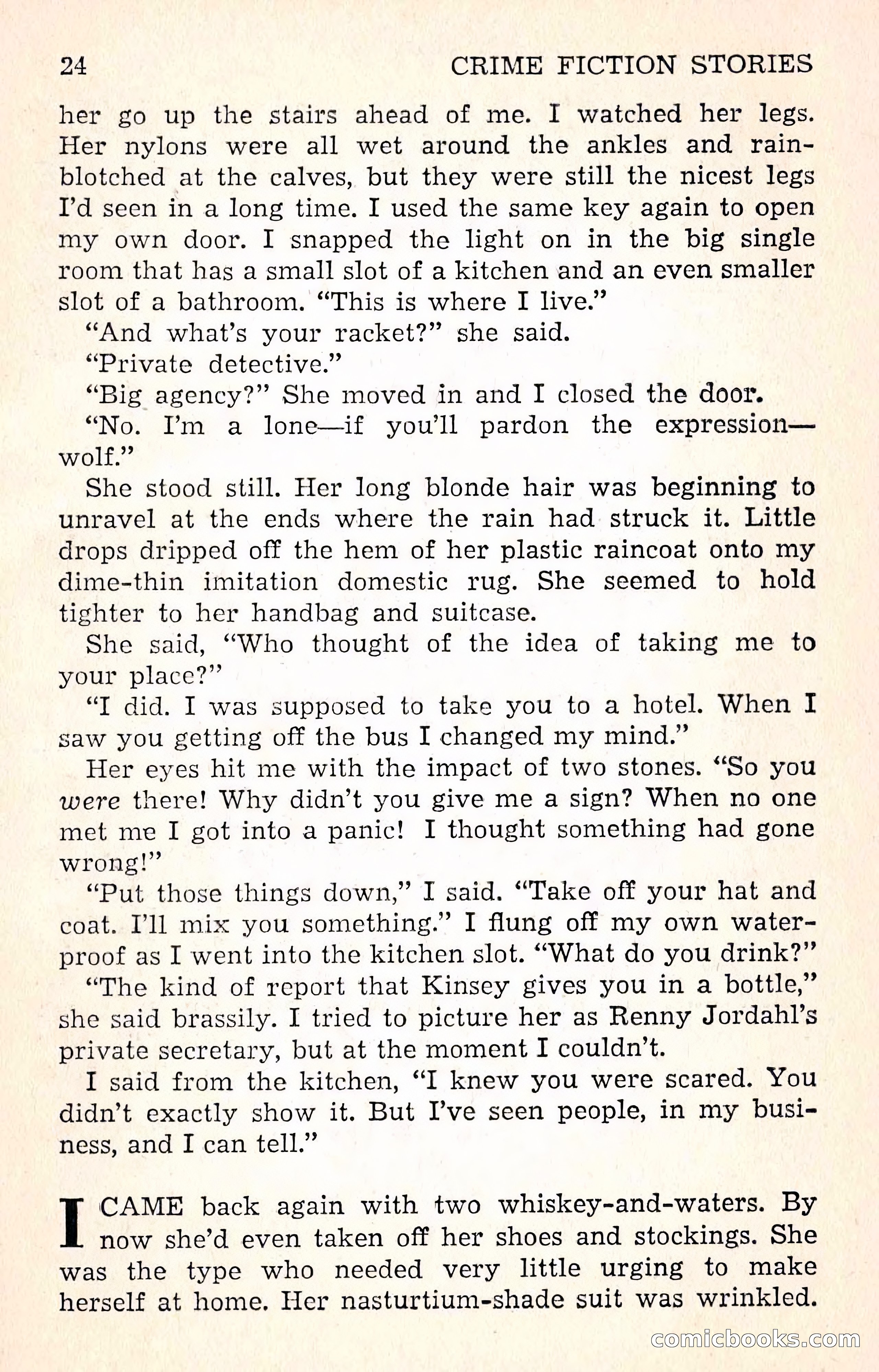 Crime Fiction Stories, December 1950 — page 24 of 101