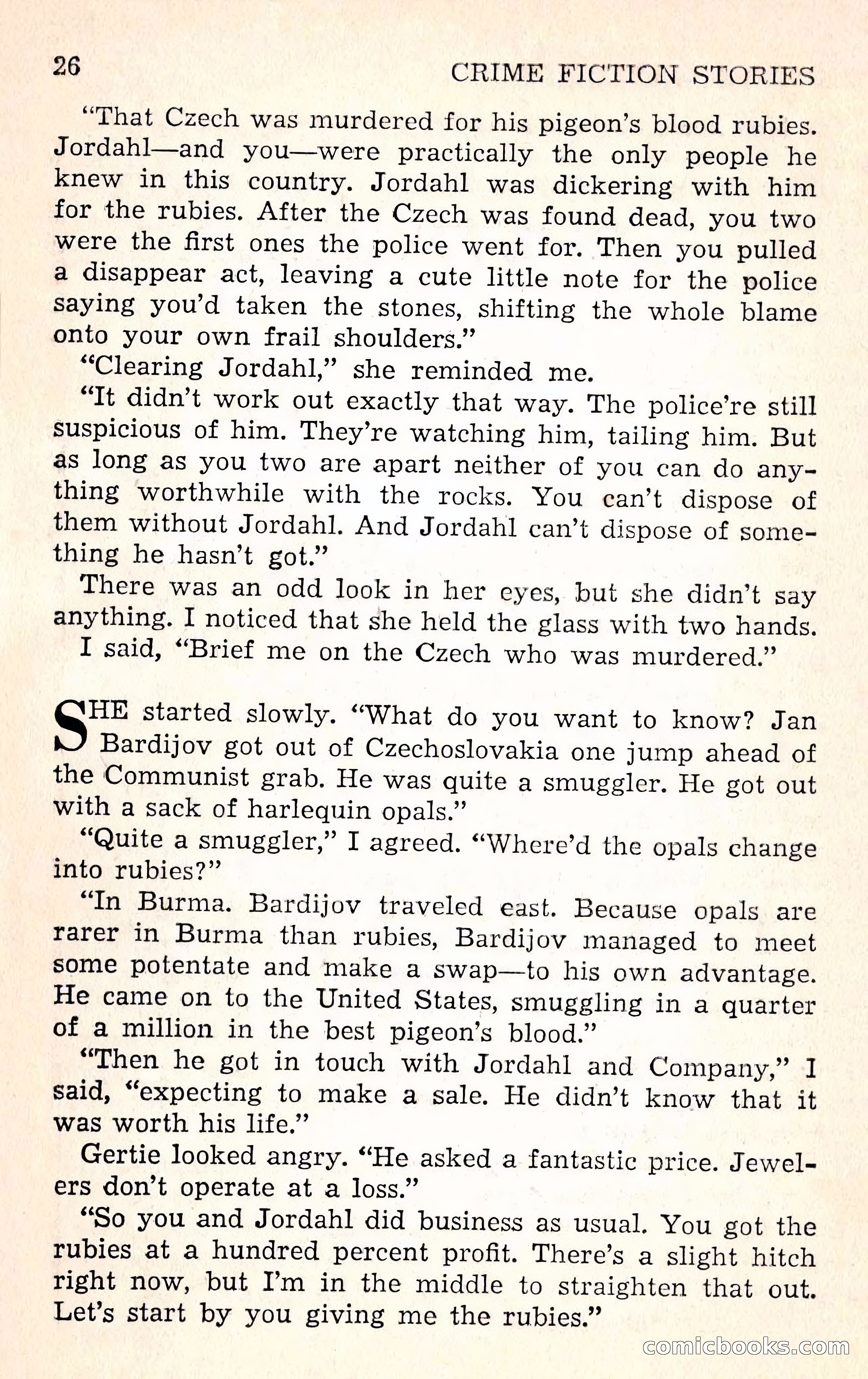 Crime Fiction Stories, December 1950 — page 26 of 101