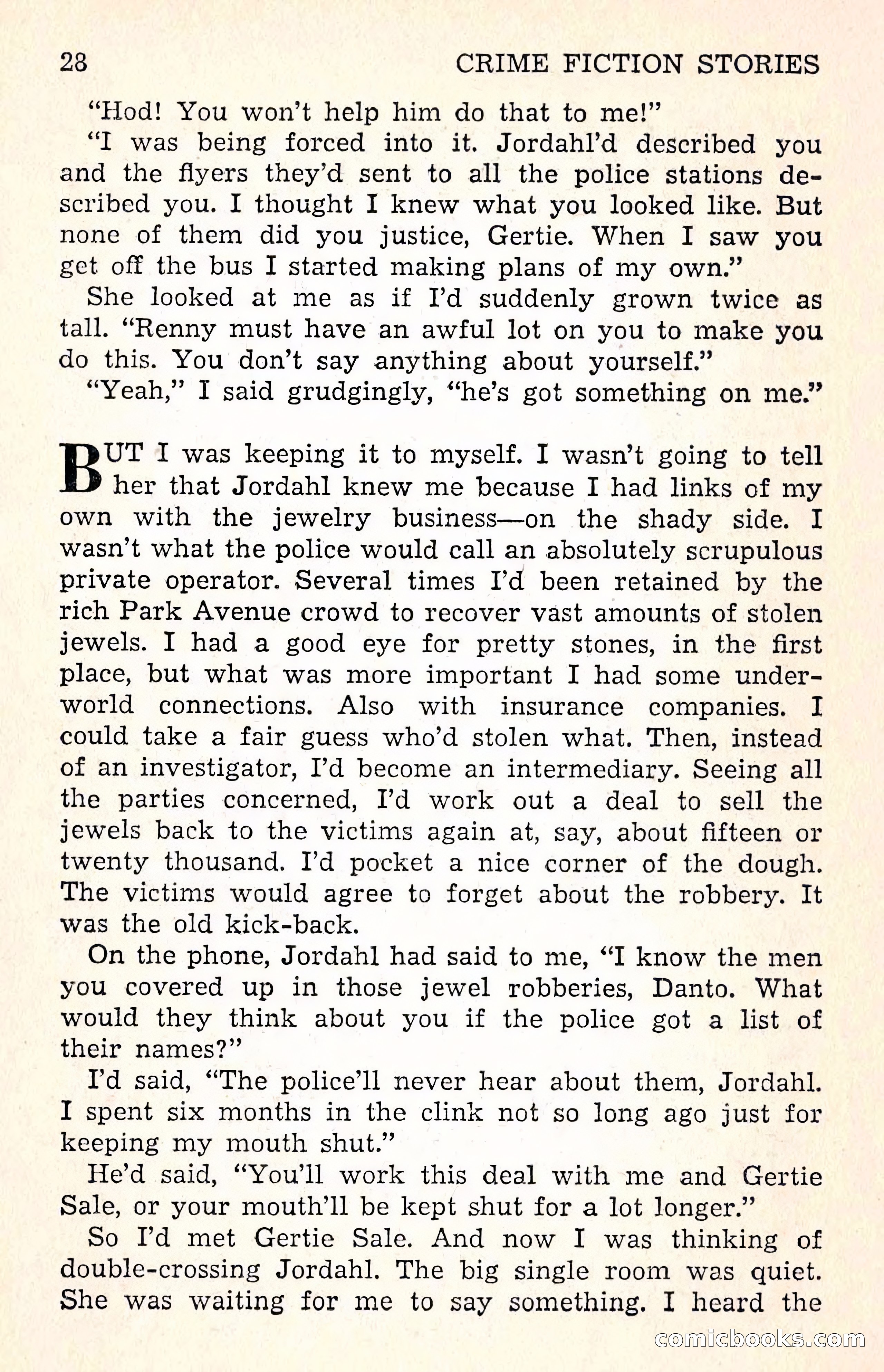 Crime Fiction Stories, December 1950 — page 28 of 101