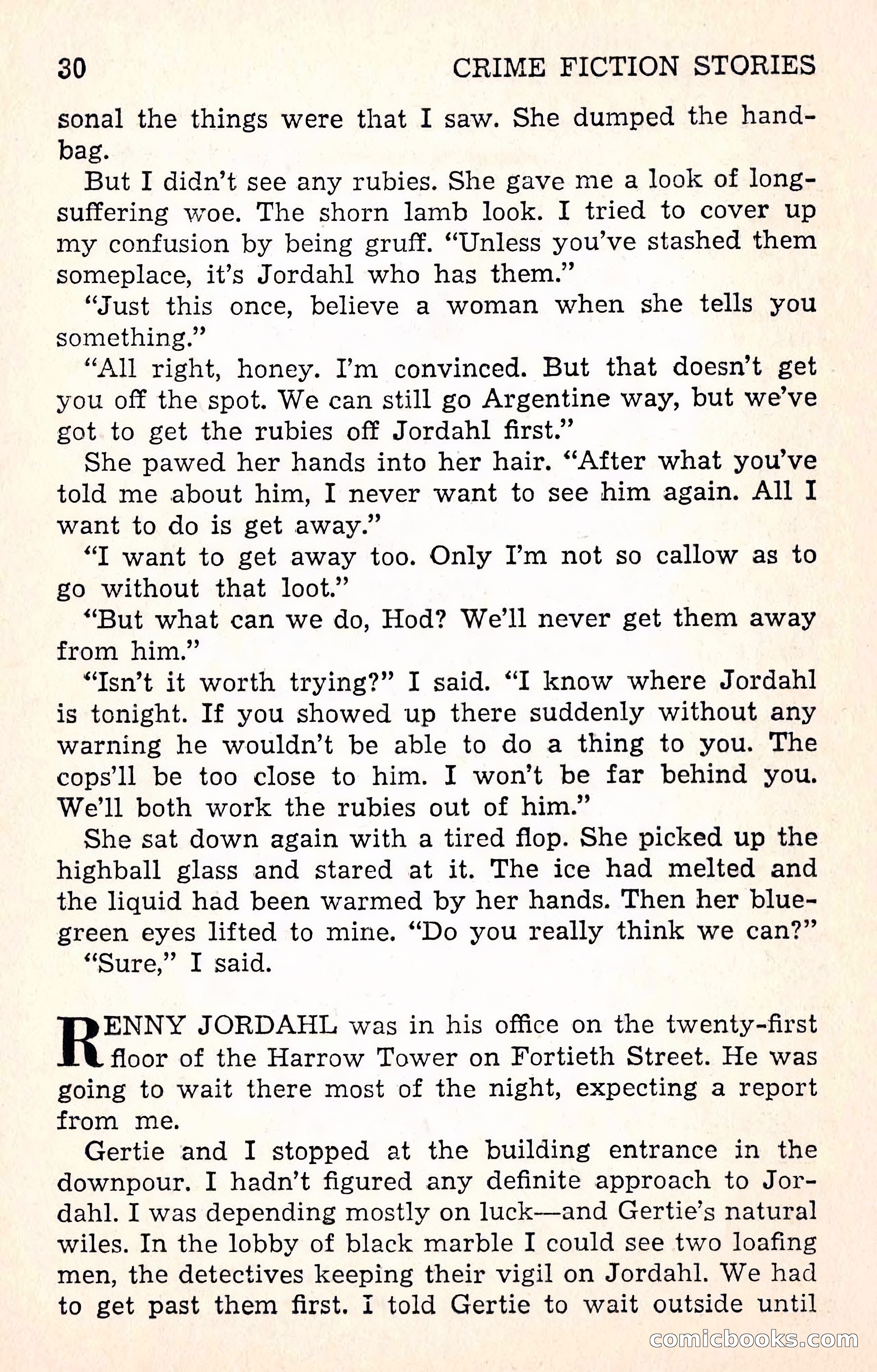 Crime Fiction Stories, December 1950 — page 30 of 101