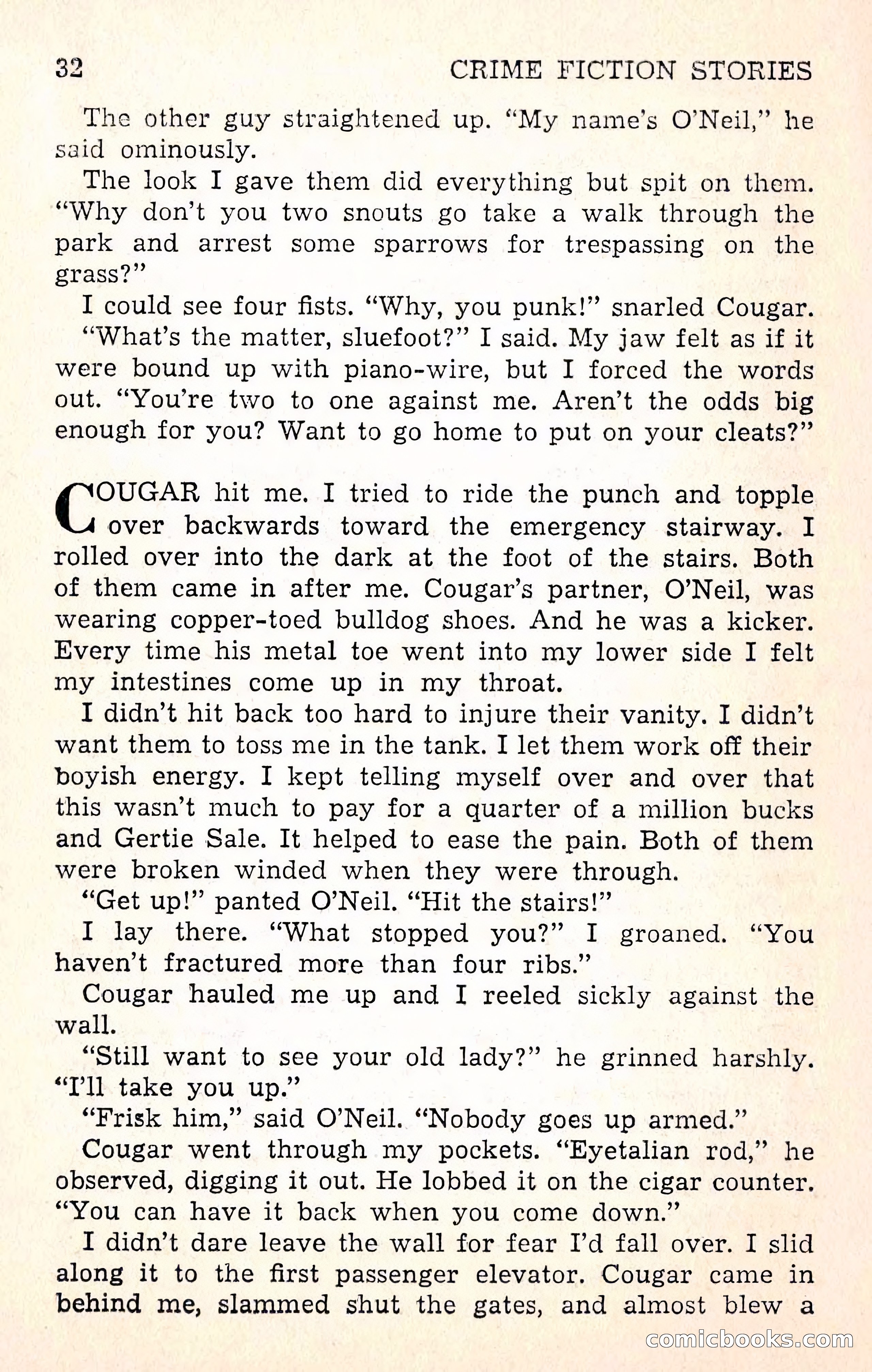 Crime Fiction Stories, December 1950 — page 32 of 101