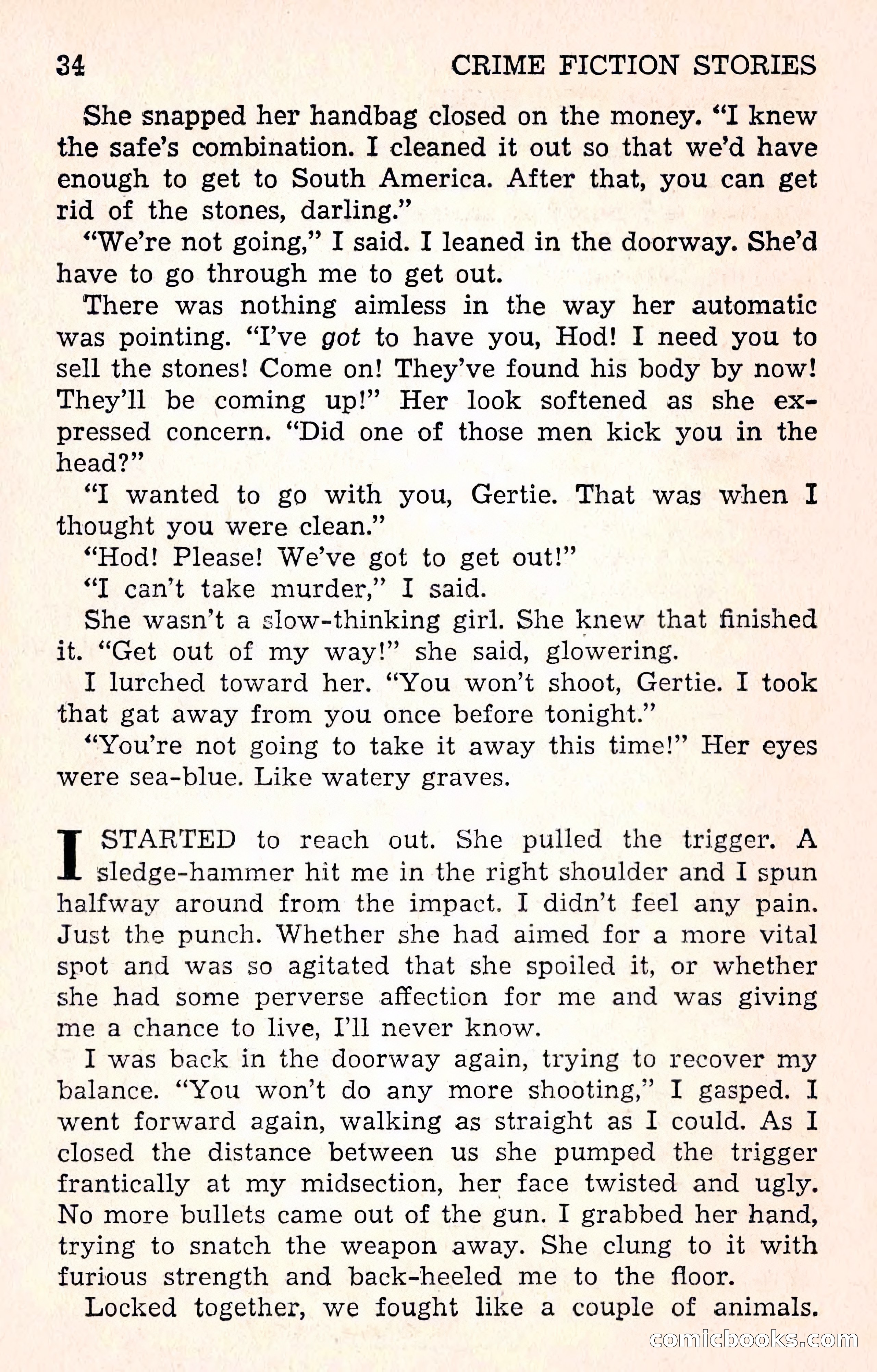 Crime Fiction Stories, December 1950 — page 34 of 101