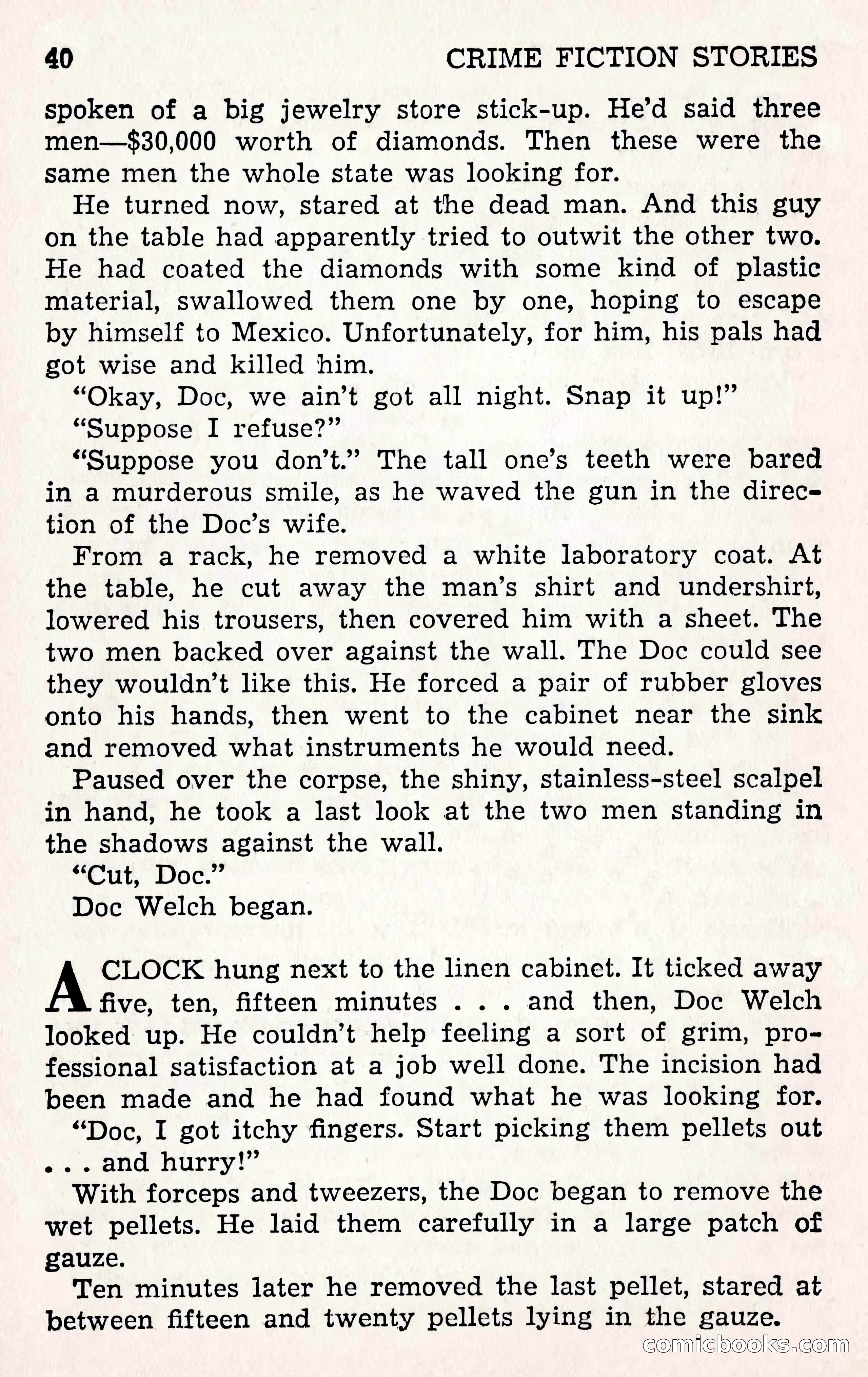 Crime Fiction Stories, December 1950 — page 40 of 101