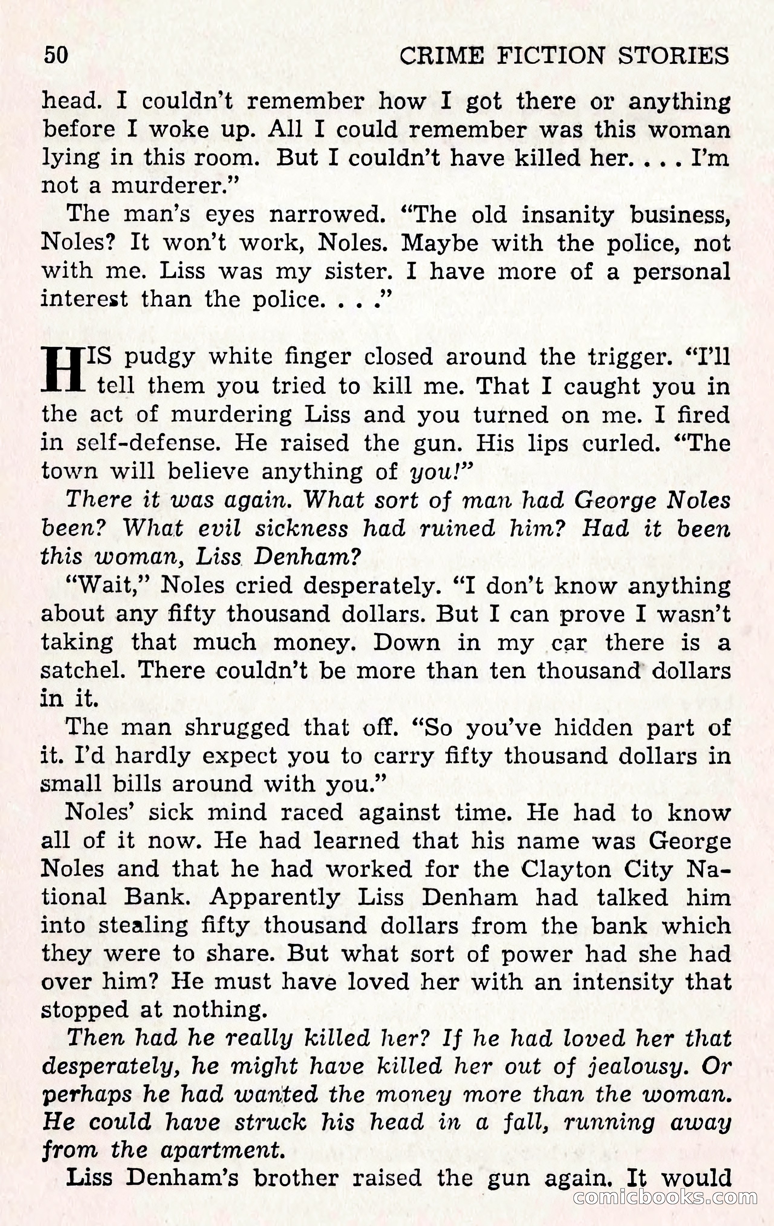Crime Fiction Stories, December 1950 — page 50 of 101