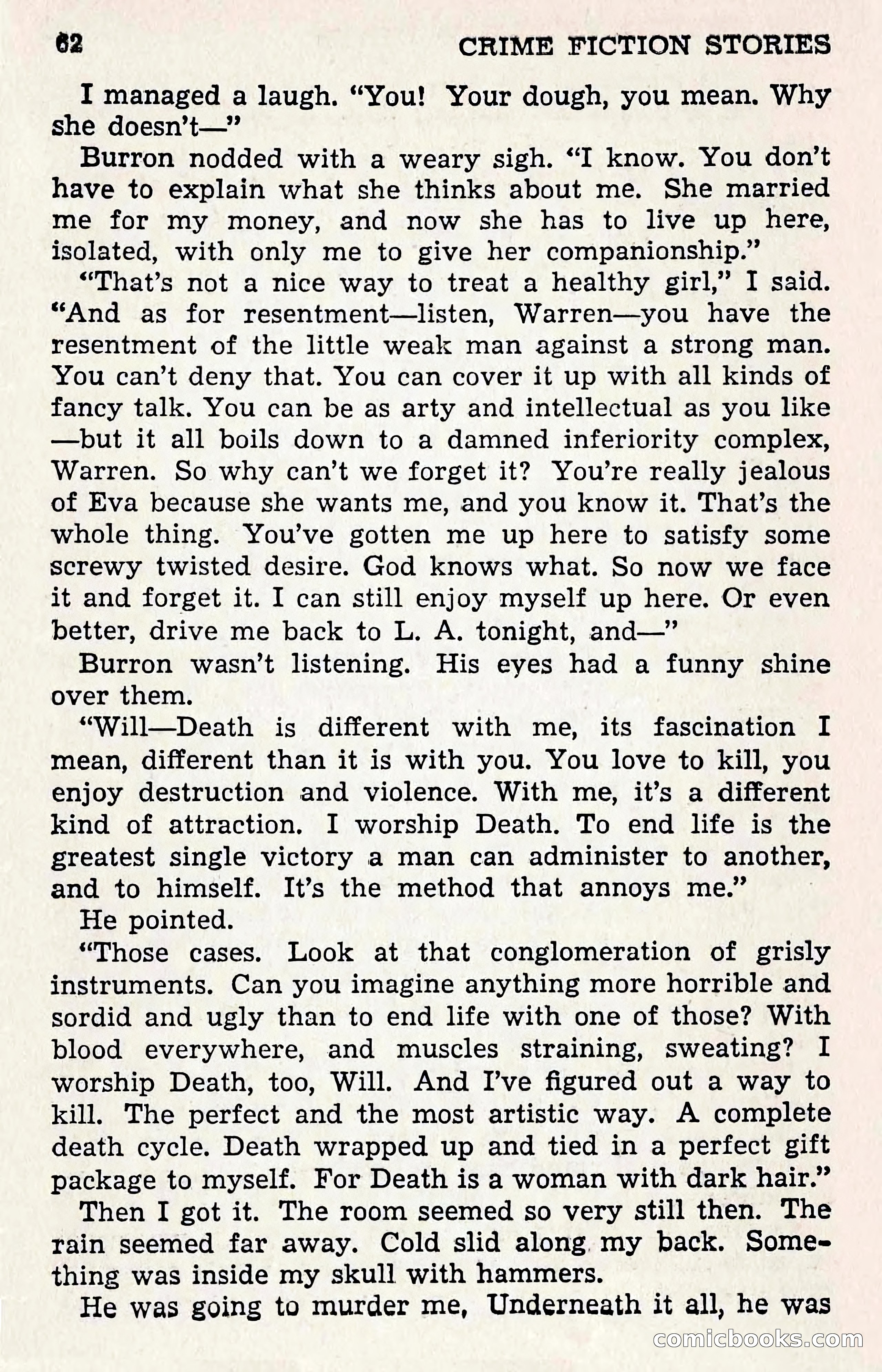 Crime Fiction Stories, December 1950 — page 62 of 101