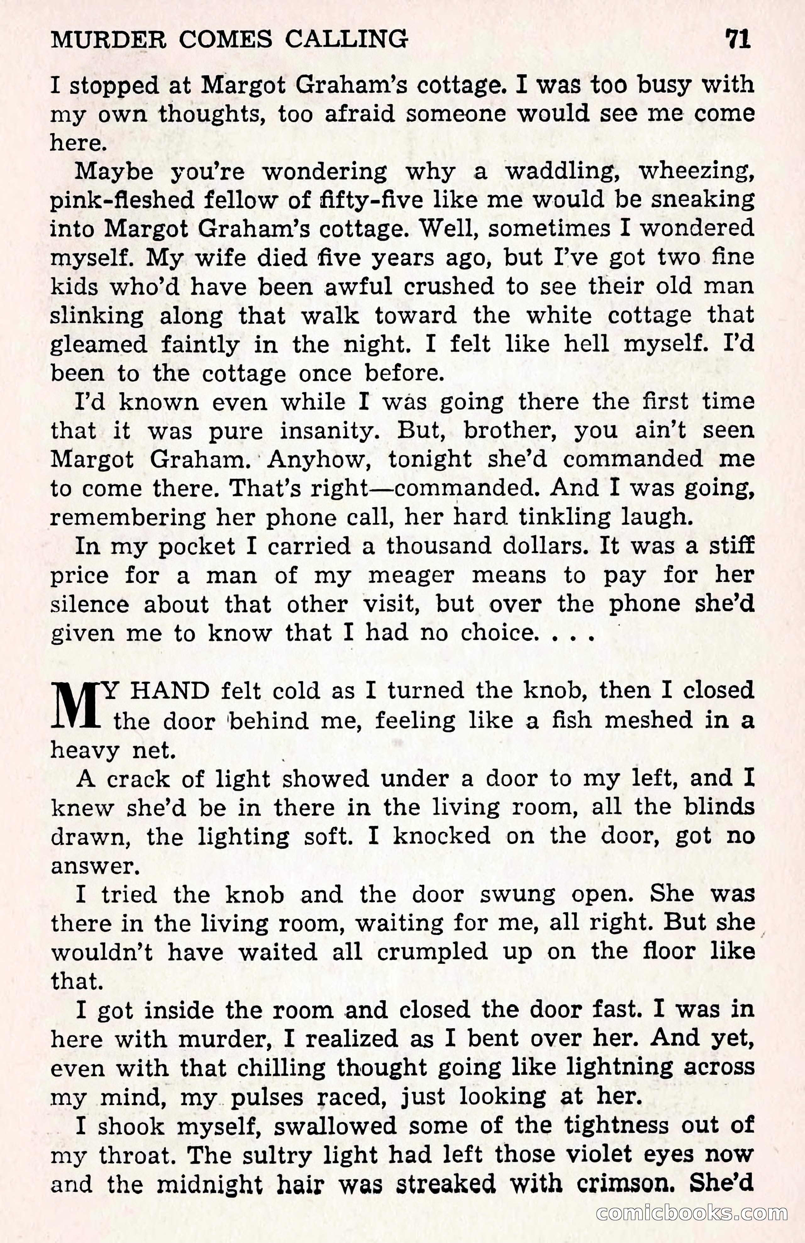 Crime Fiction Stories, December 1950 — page 71 of 101