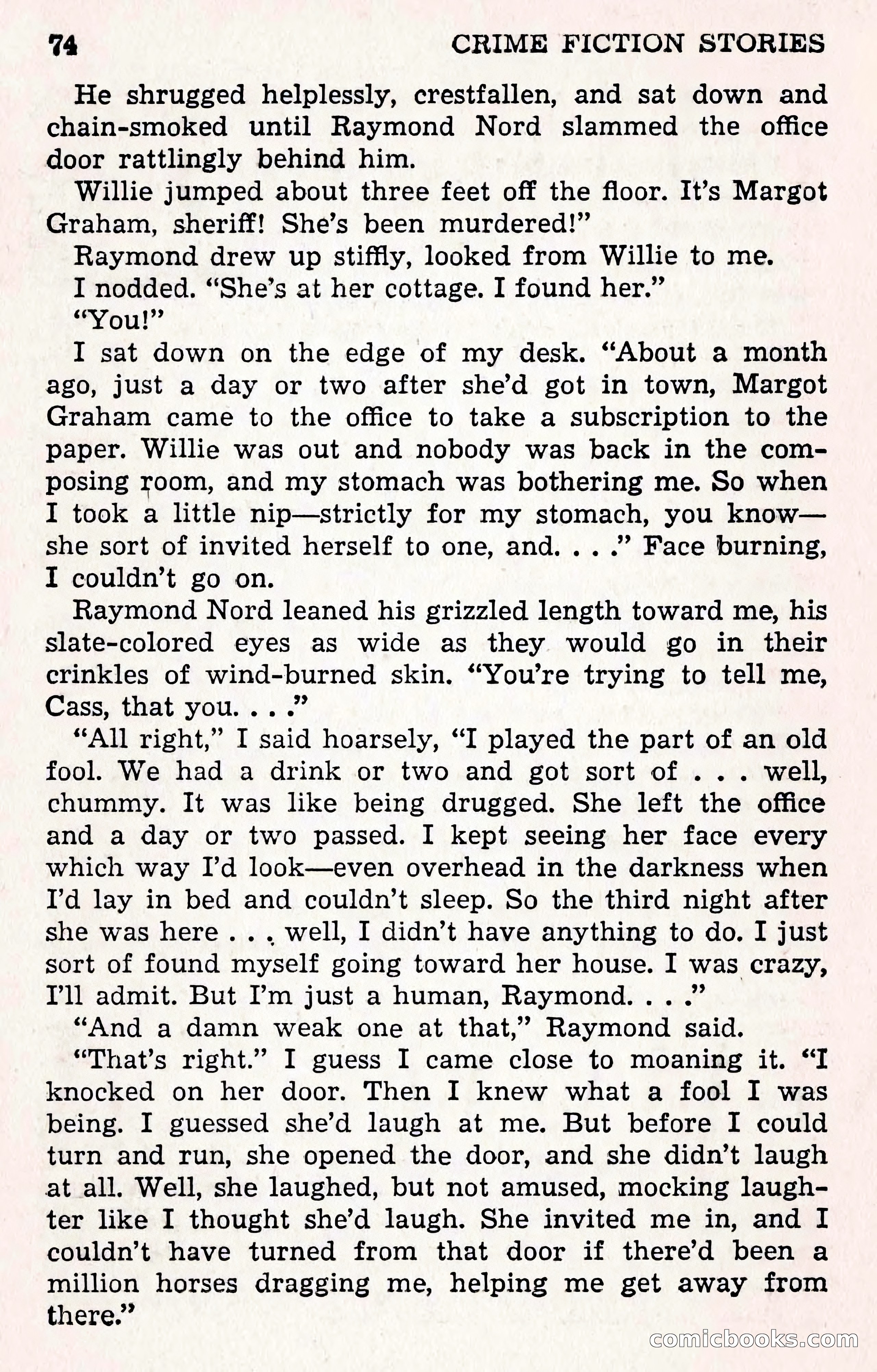 Crime Fiction Stories, December 1950 — page 74 of 101