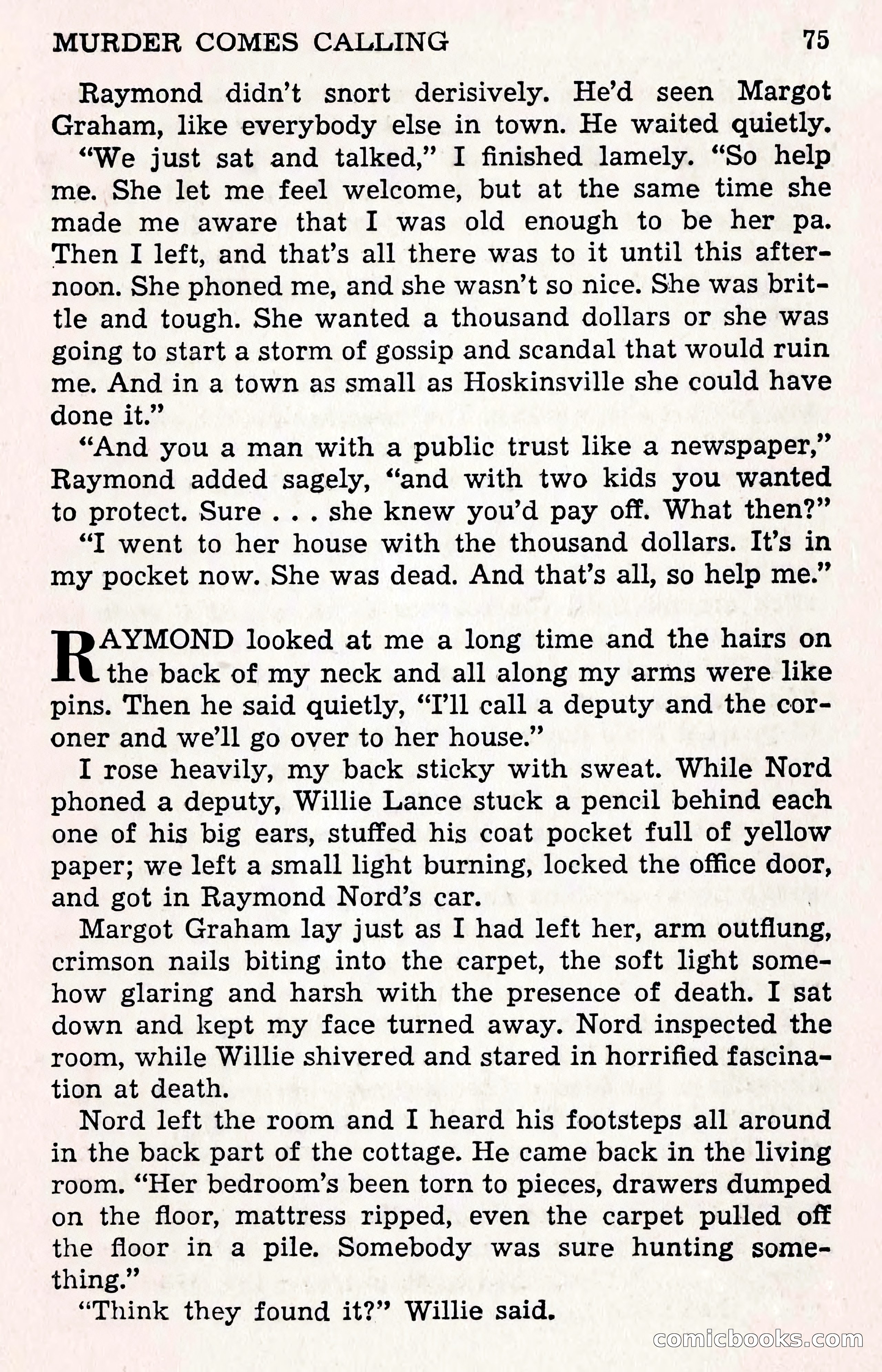 Crime Fiction Stories, December 1950 — page 75 of 101