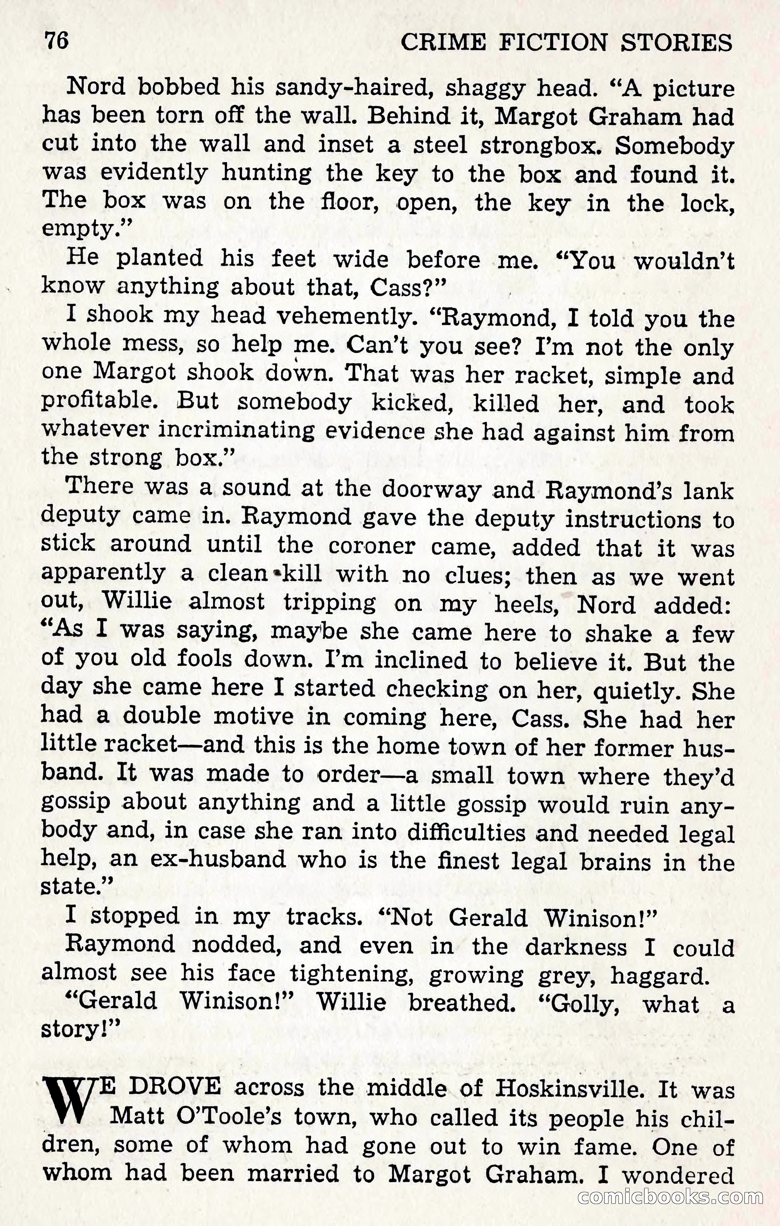 Crime Fiction Stories, December 1950 — page 76 of 101