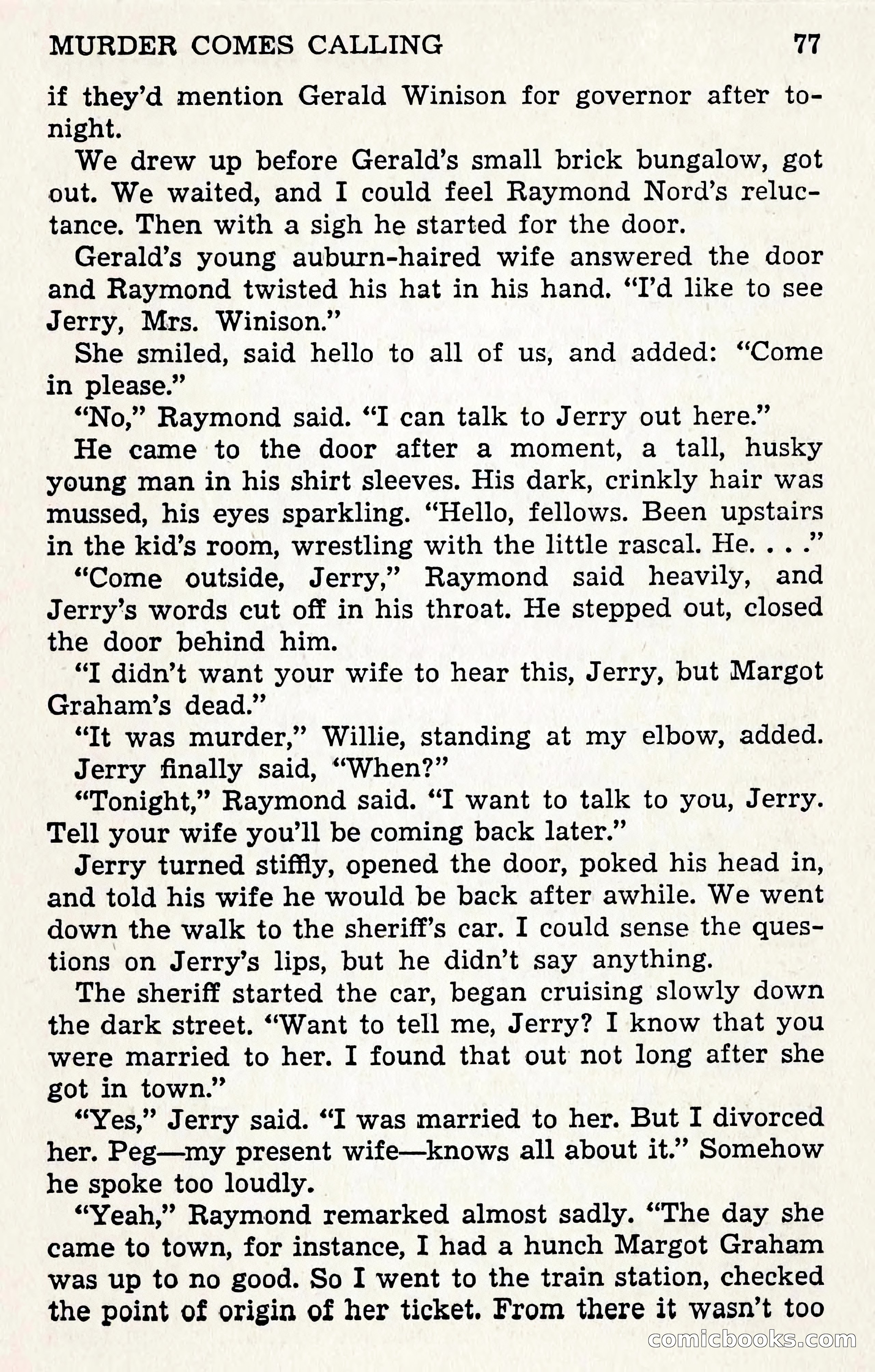 Crime Fiction Stories, December 1950 — page 77 of 101
