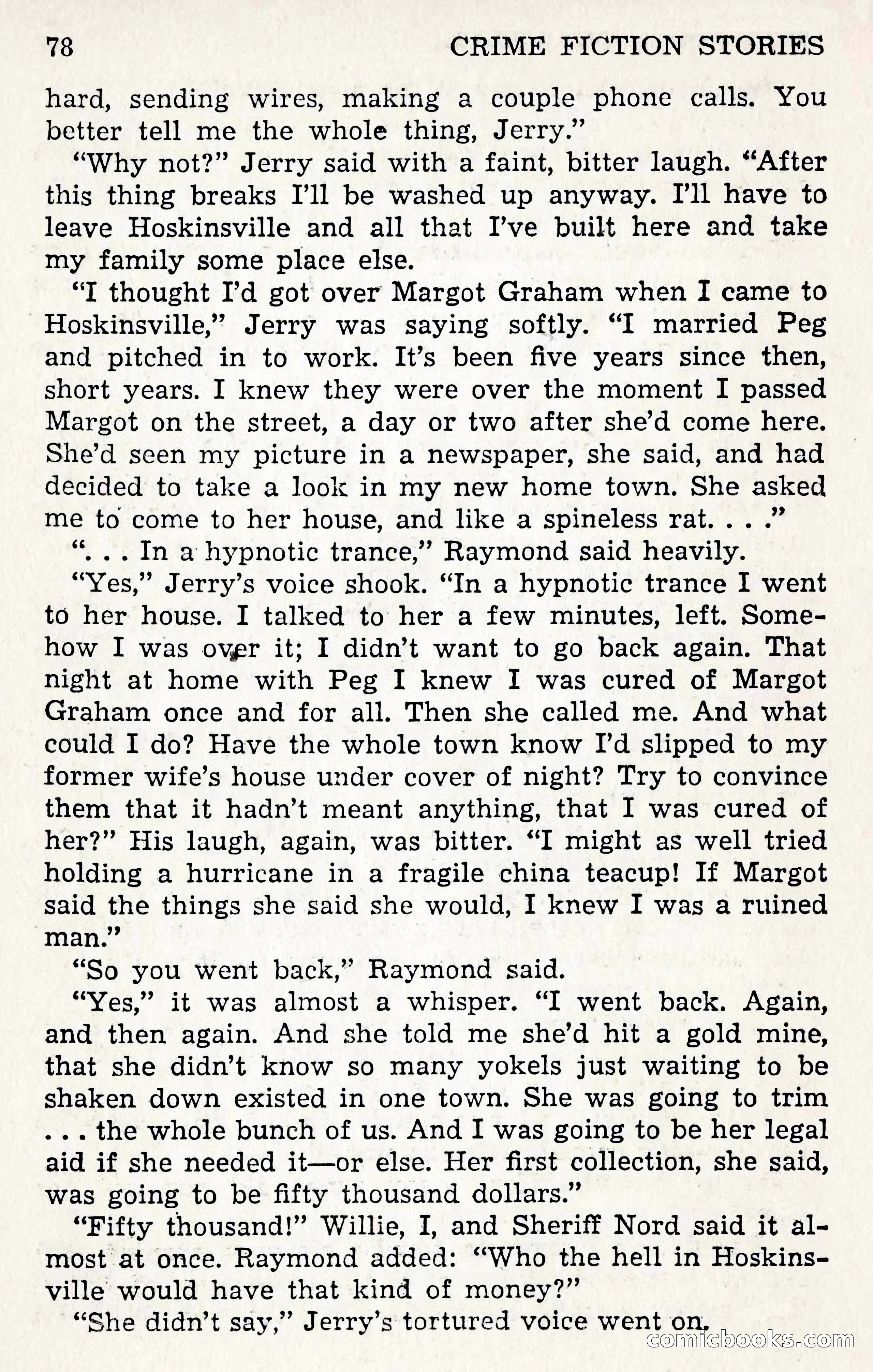 Crime Fiction Stories, December 1950 — page 78 of 101