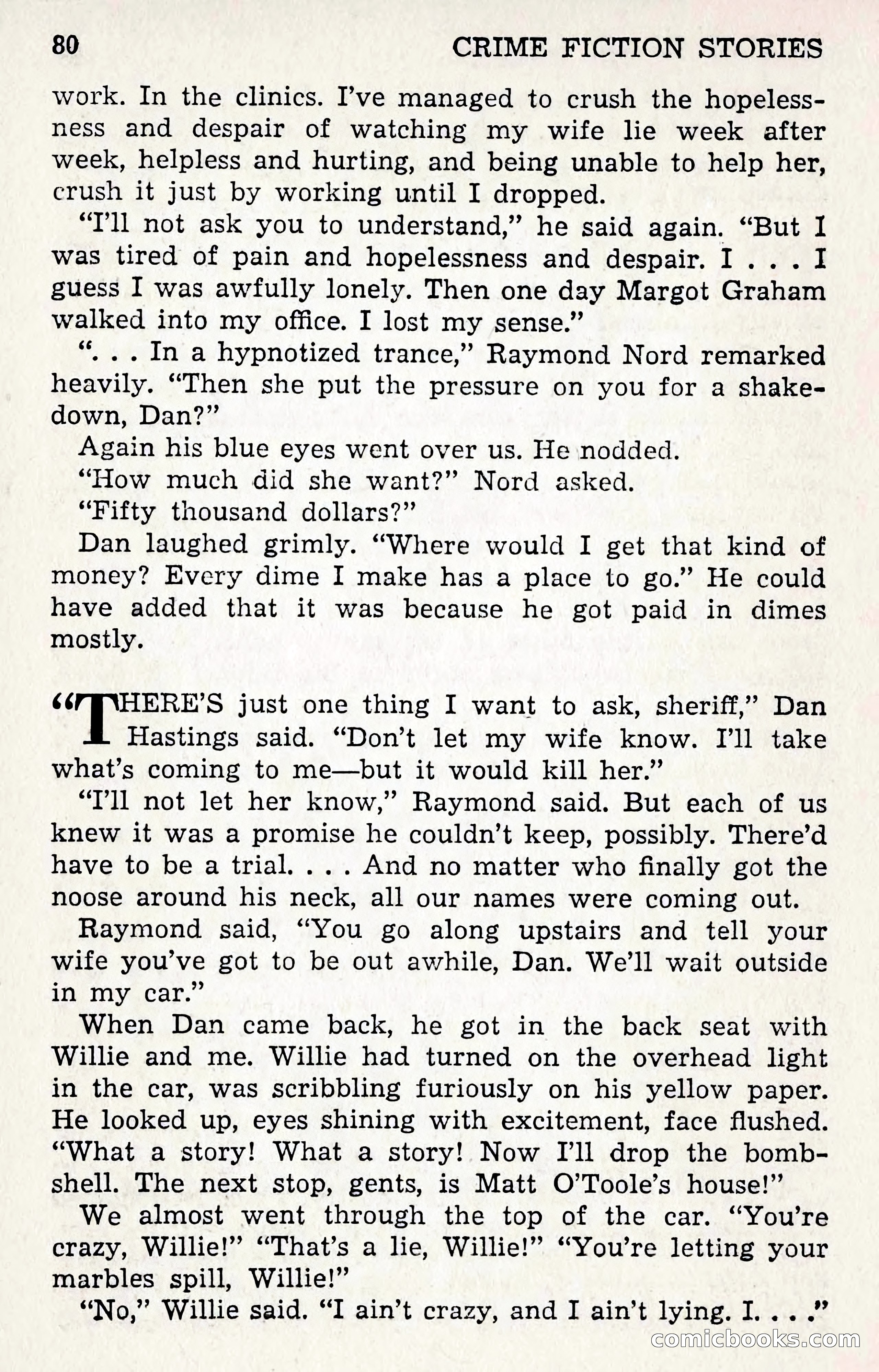 Crime Fiction Stories, December 1950 — page 80 of 101