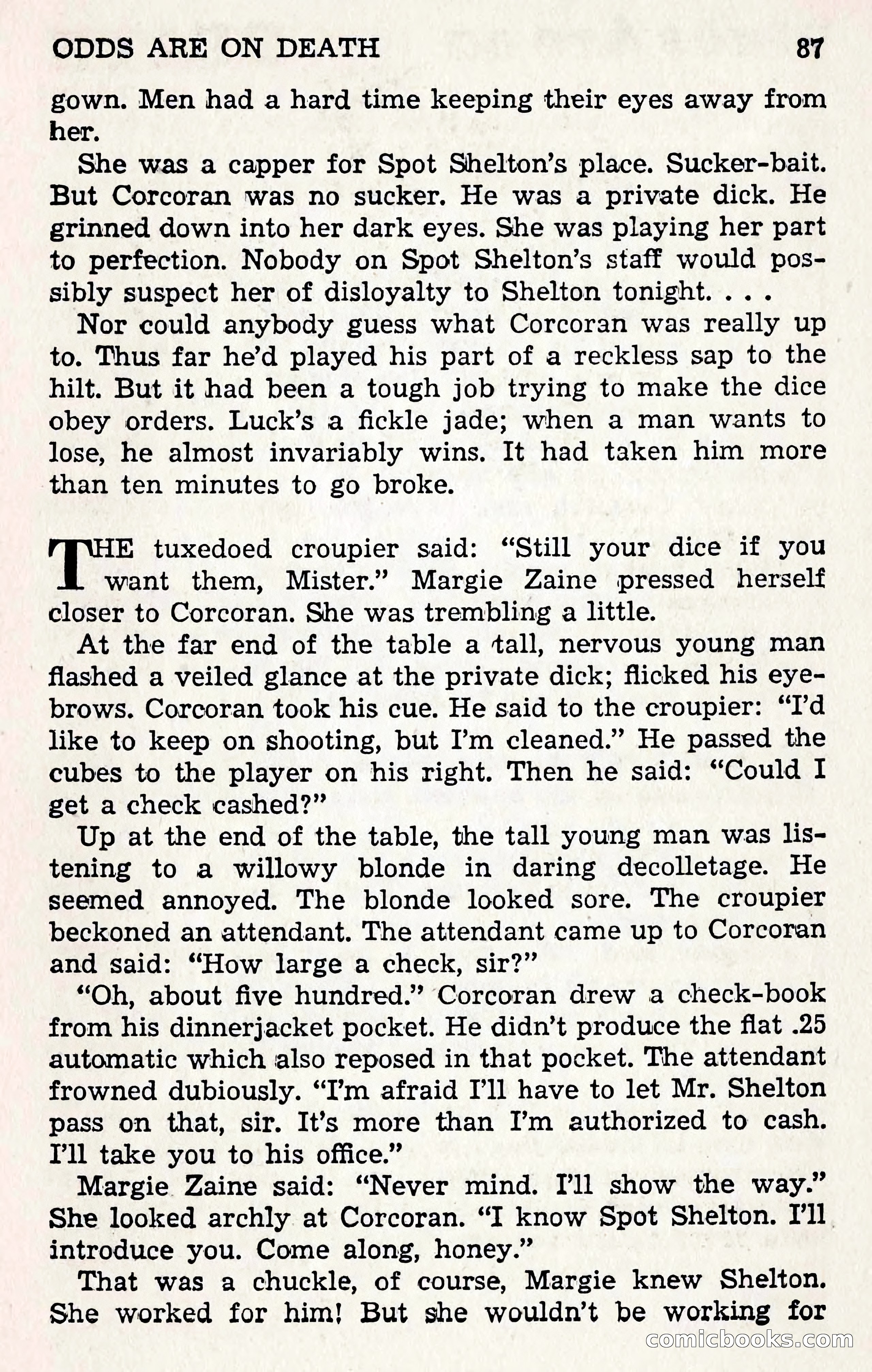 Crime Fiction Stories, December 1950 — page 87 of 101