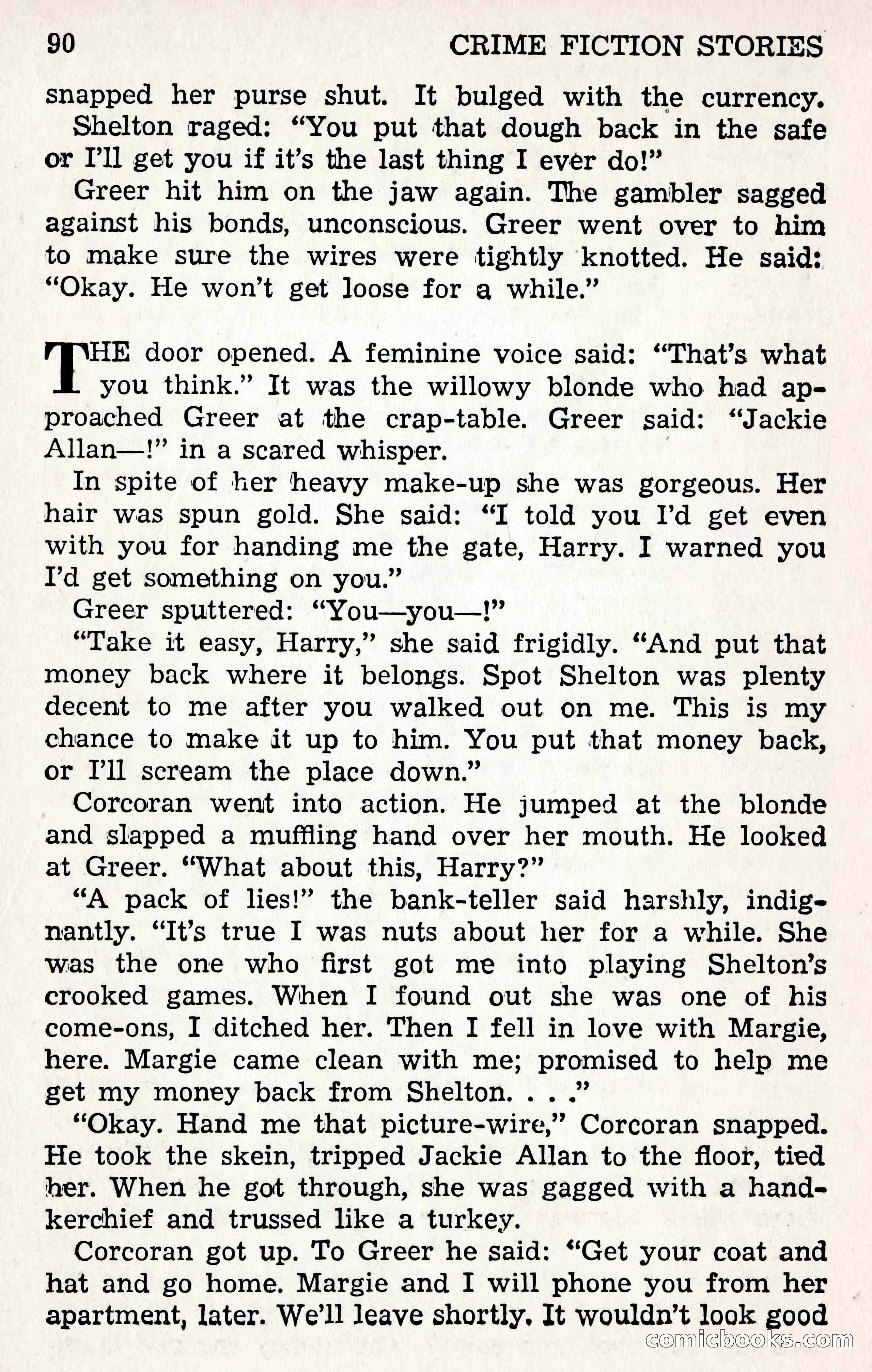 Crime Fiction Stories, December 1950 — page 90 of 101