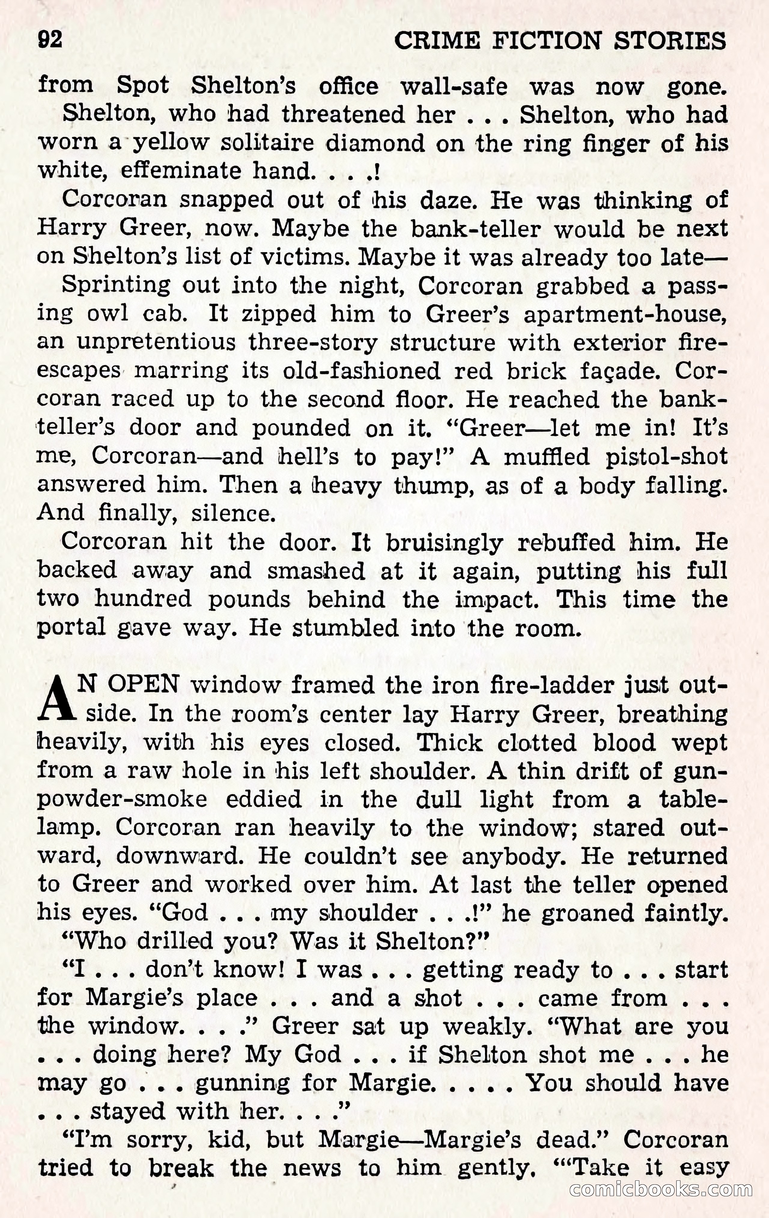 Crime Fiction Stories, December 1950 — page 92 of 101