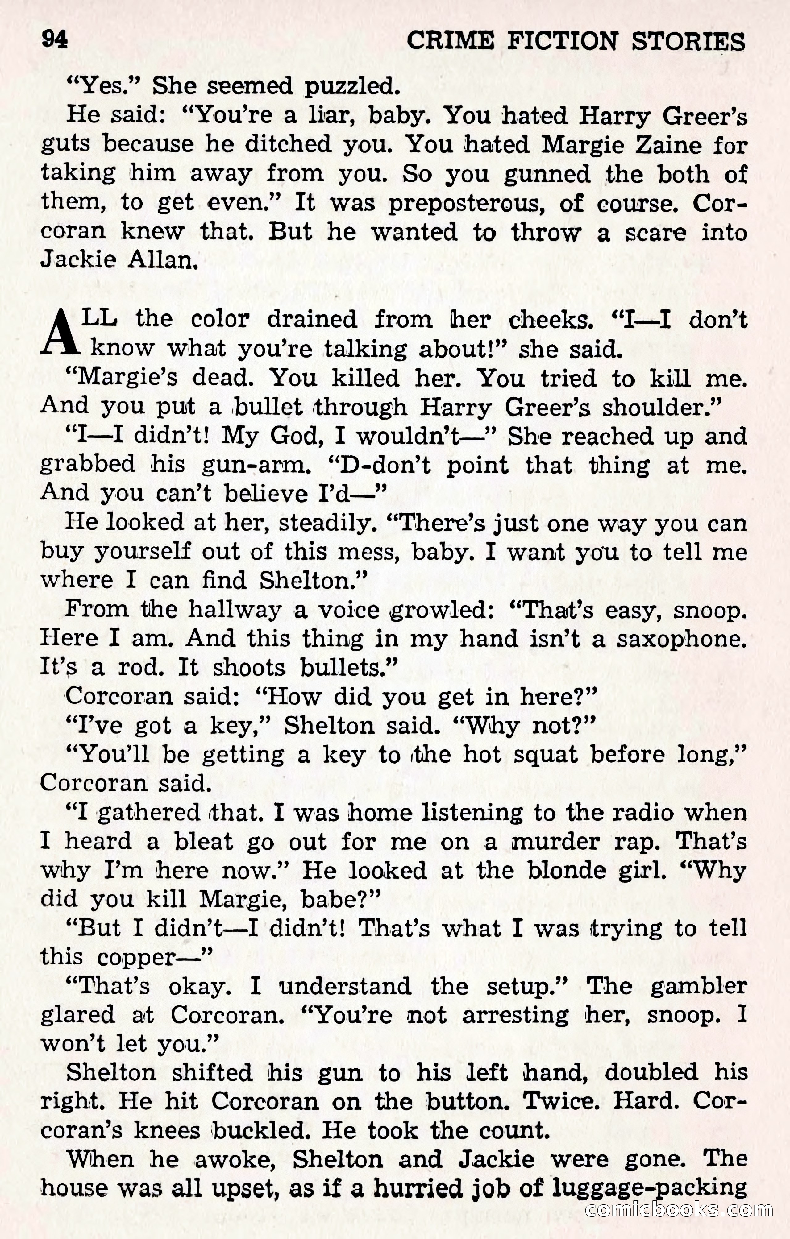 Crime Fiction Stories, December 1950 — page 94 of 101