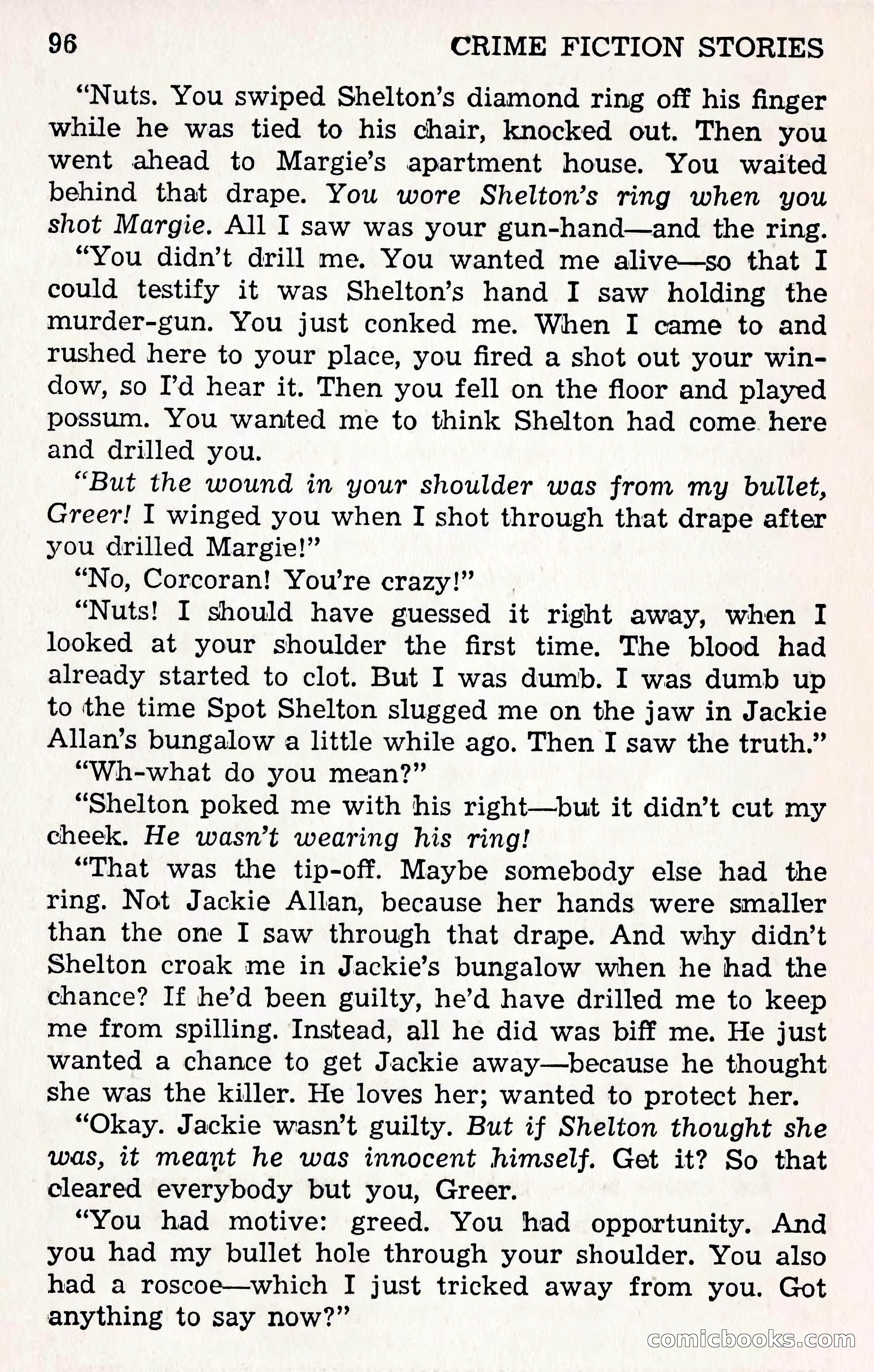 Crime Fiction Stories, December 1950 — page 96 of 101