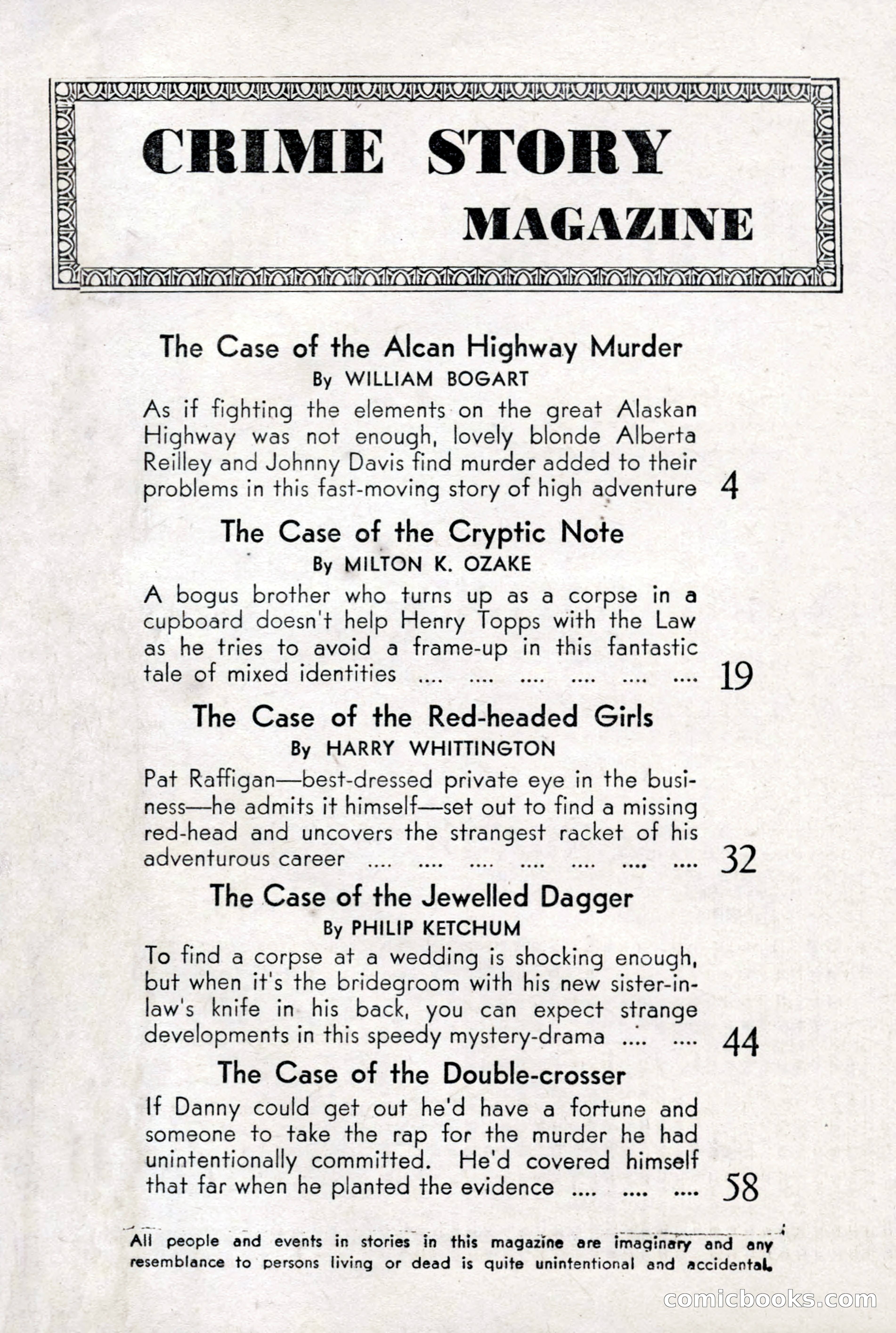 Crime Story Magazine, No. 4 — page 3 of 68