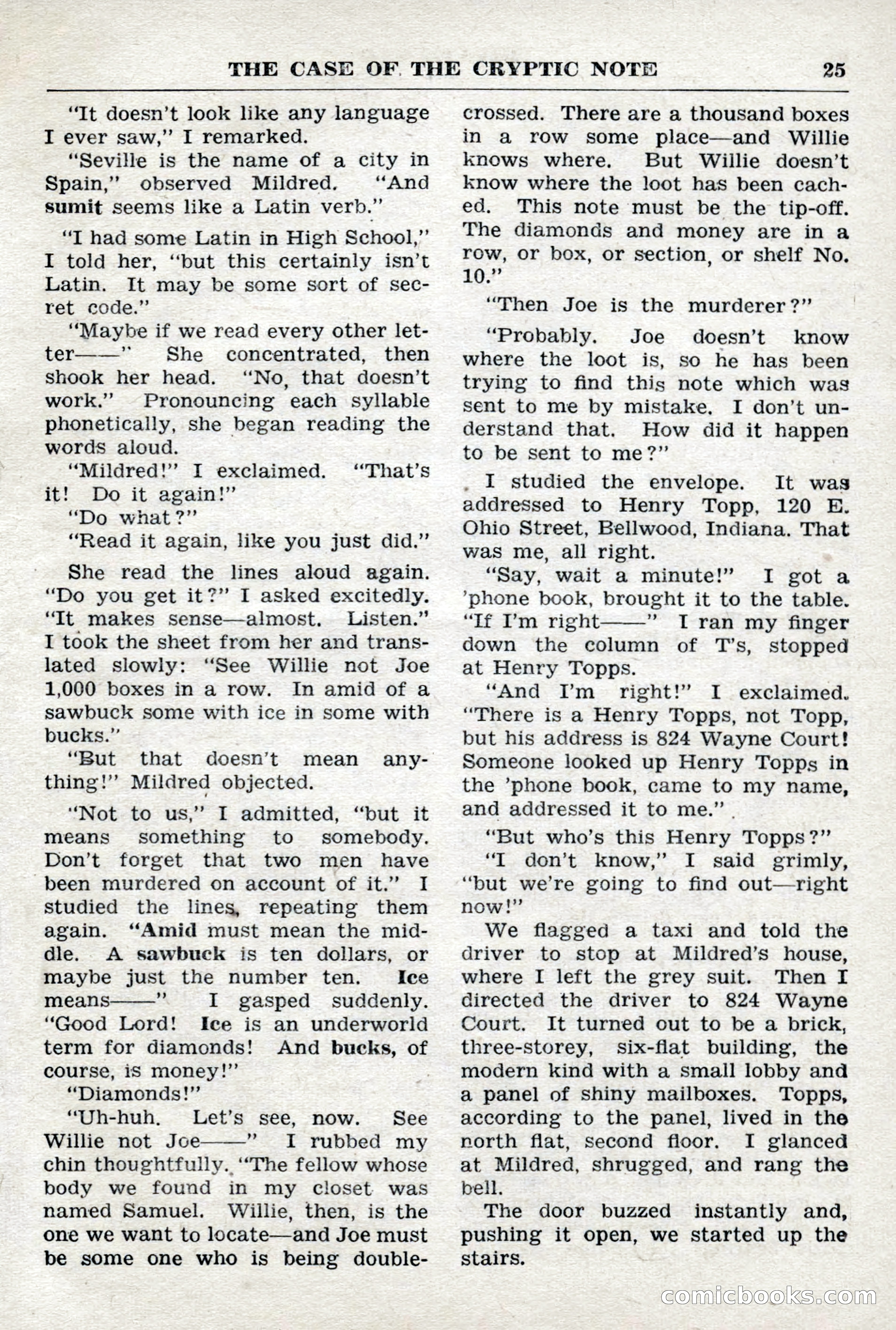 Crime Story Magazine, No. 4 — page 25 of 68