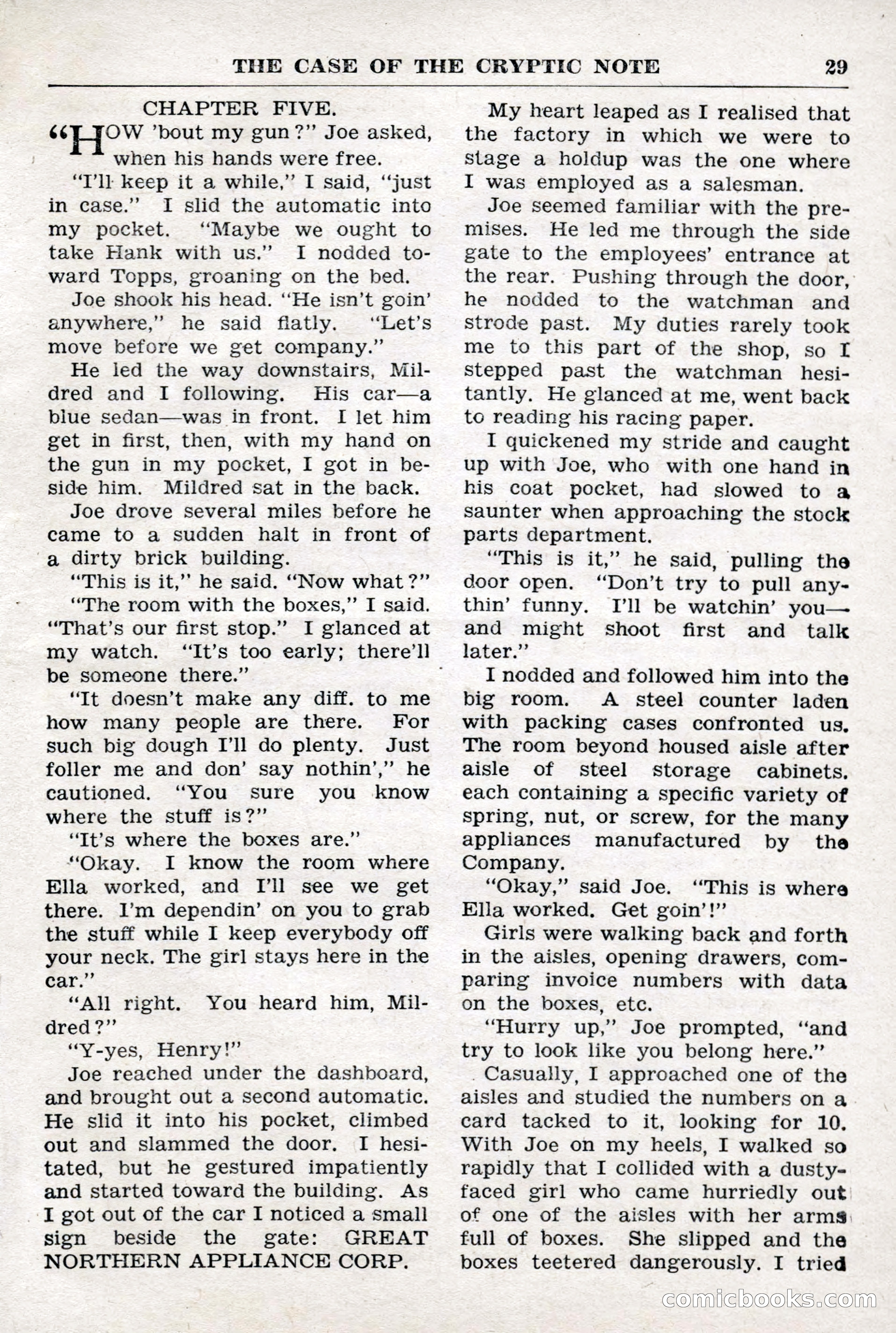 Crime Story Magazine, No. 4 — page 29 of 68