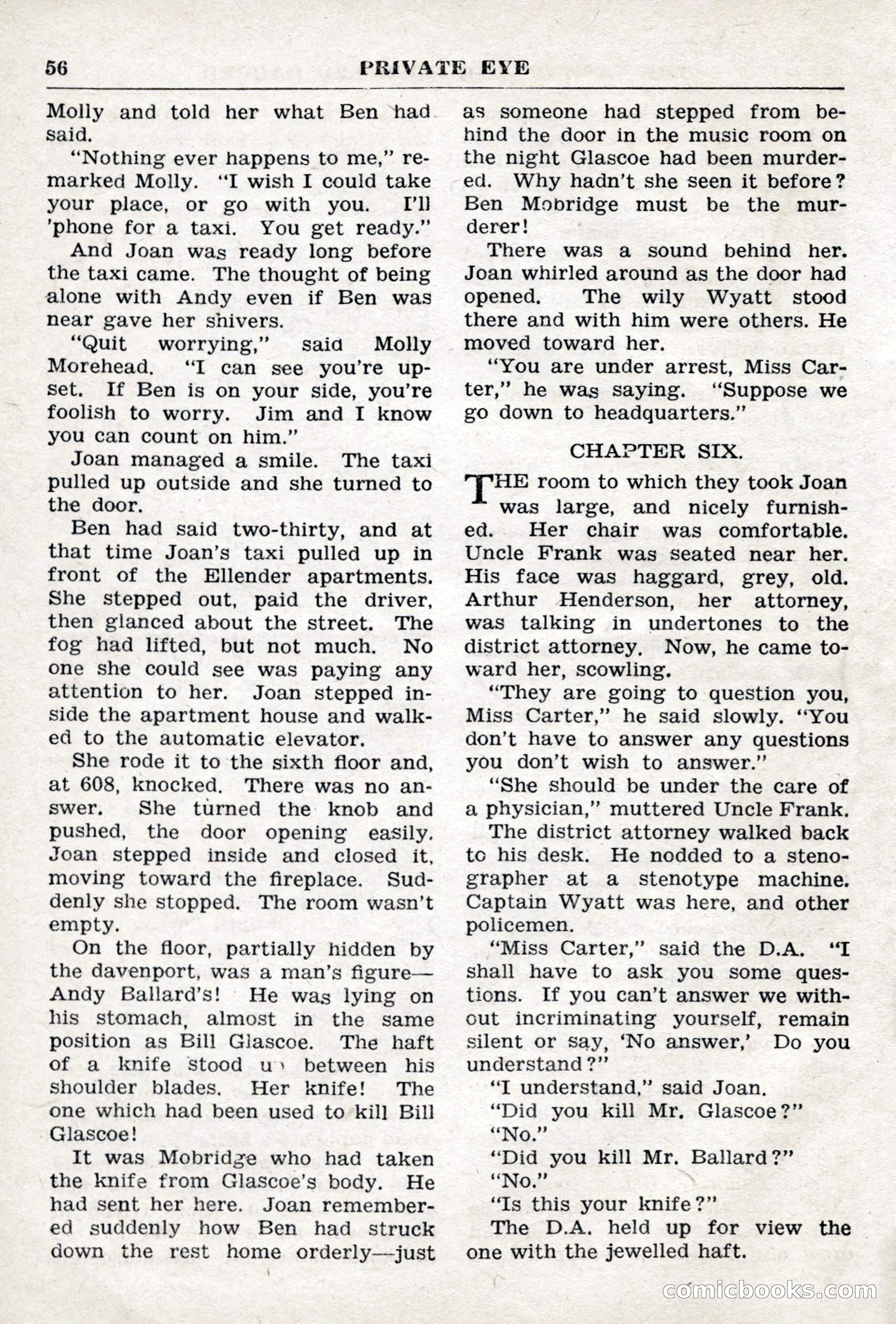 Crime Story Magazine, No. 4 — page 56 of 68