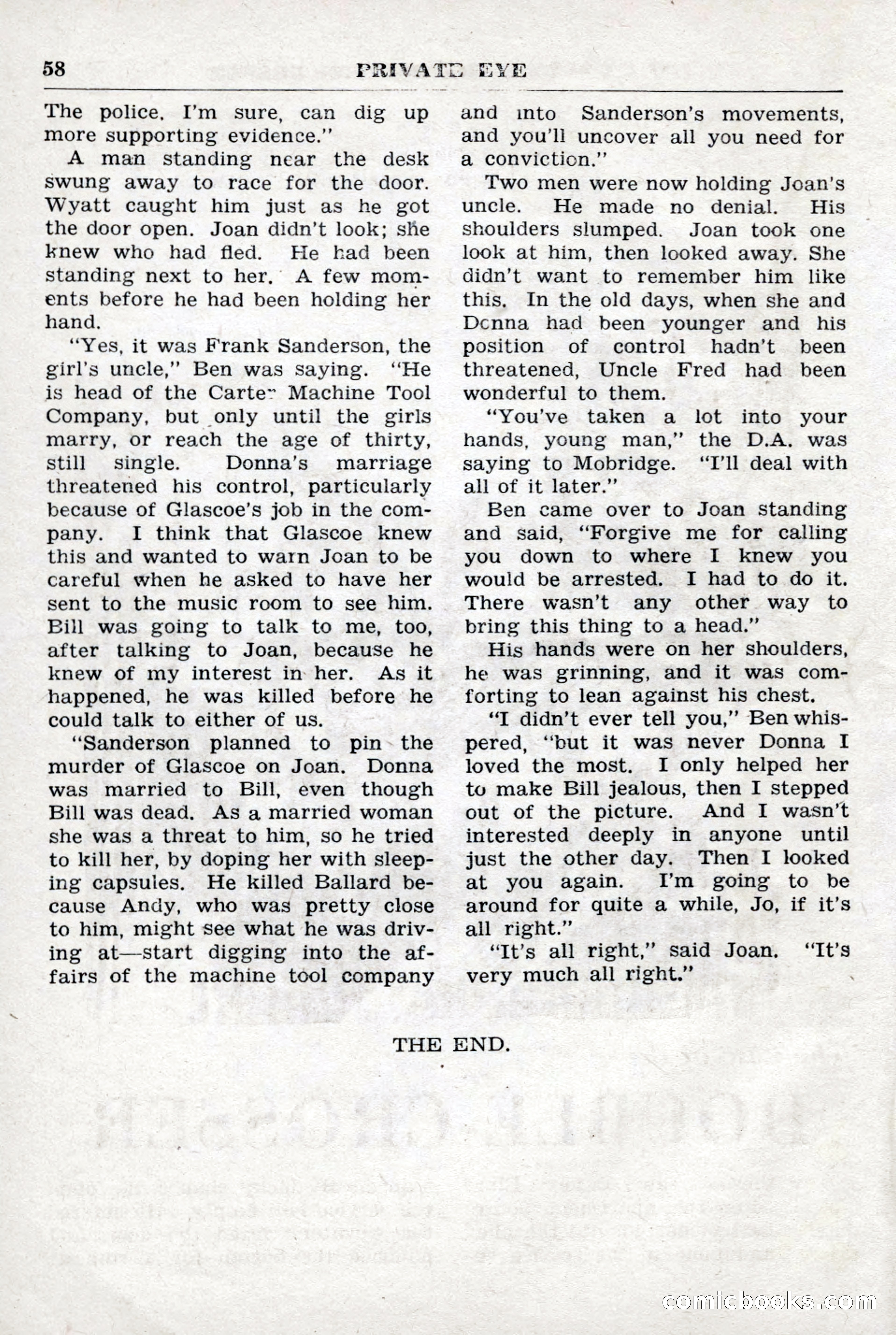 Crime Story Magazine, No. 4 — page 58 of 68