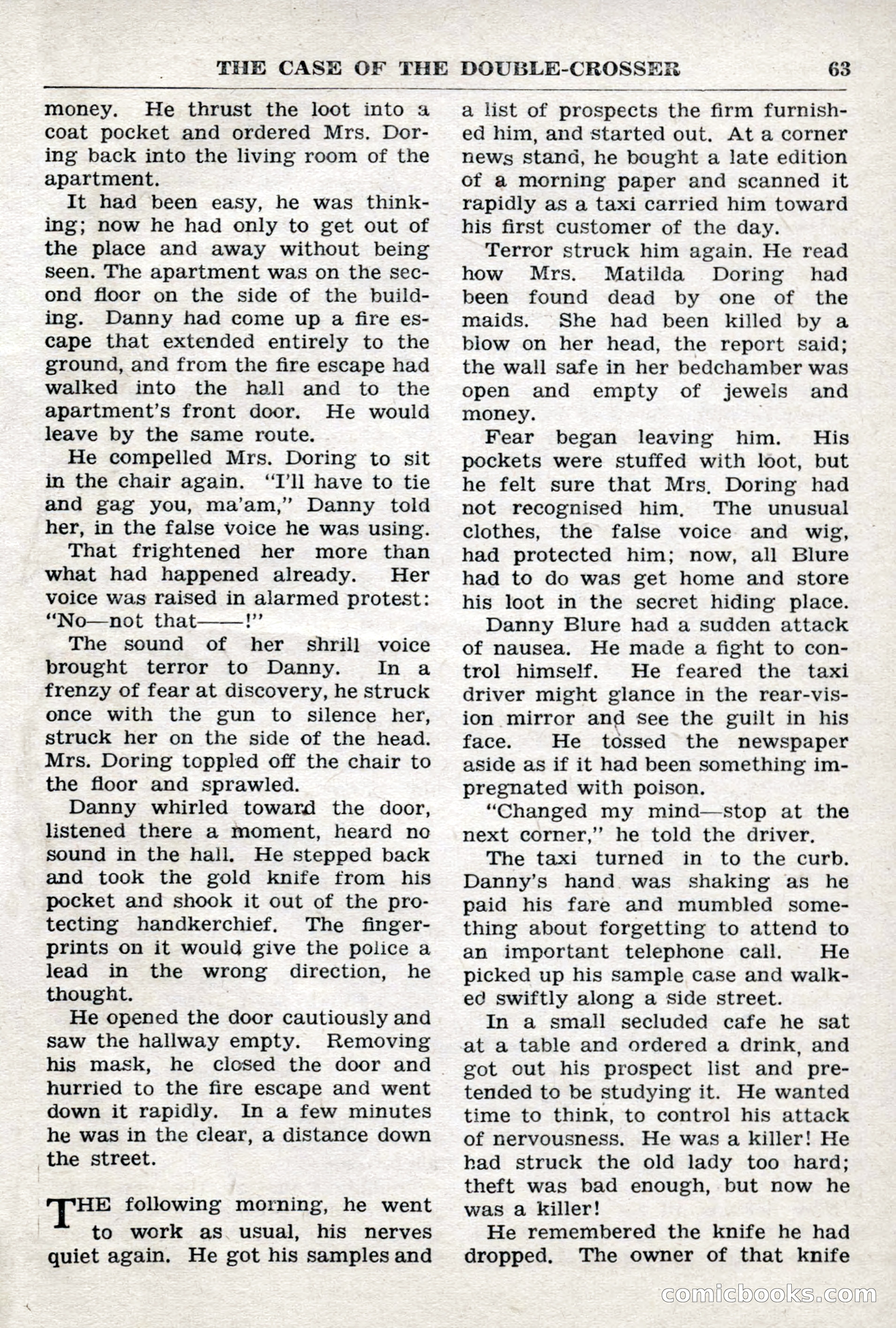 Crime Story Magazine, No. 4 — page 63 of 68
