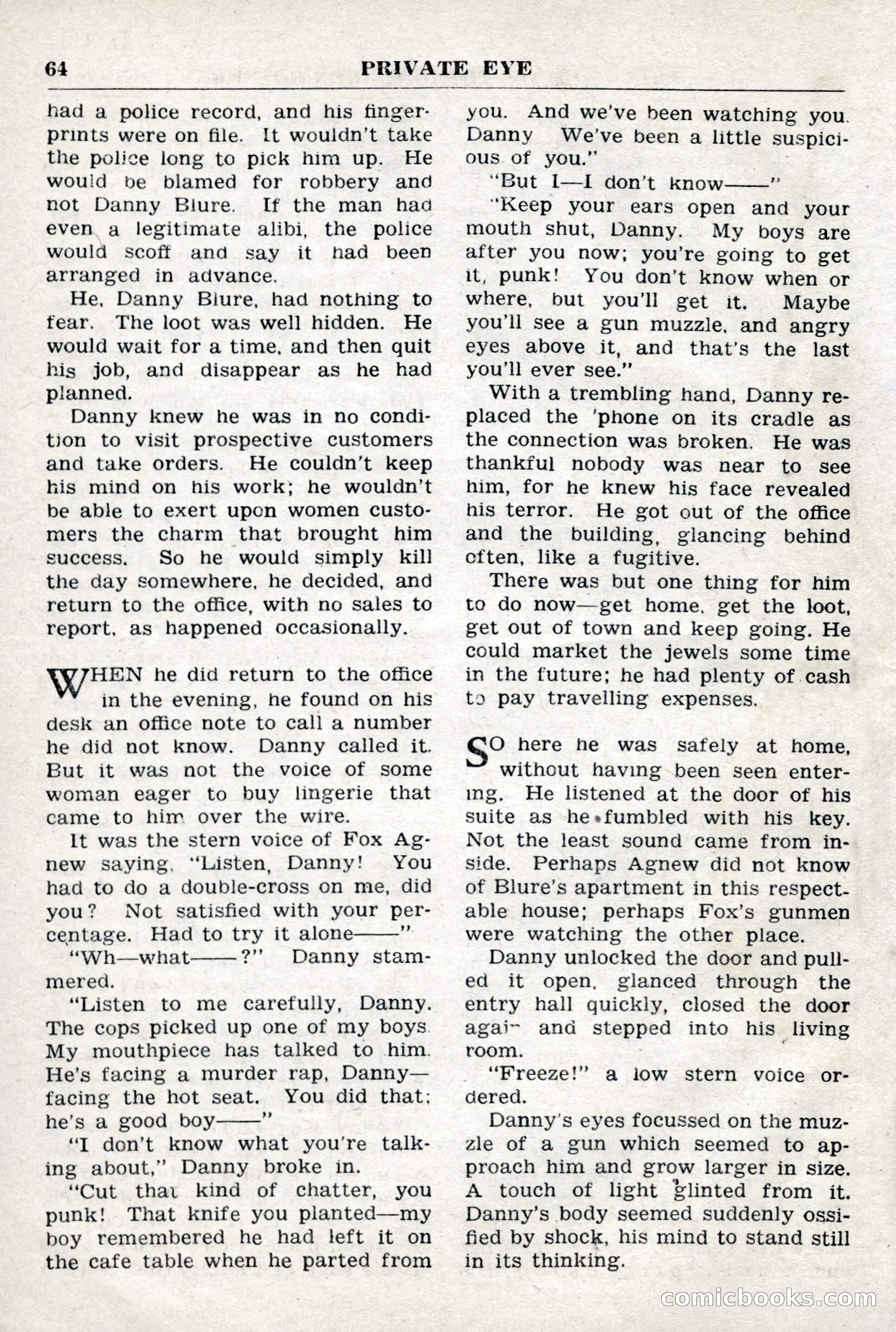 Crime Story Magazine, No. 4 — page 64 of 68