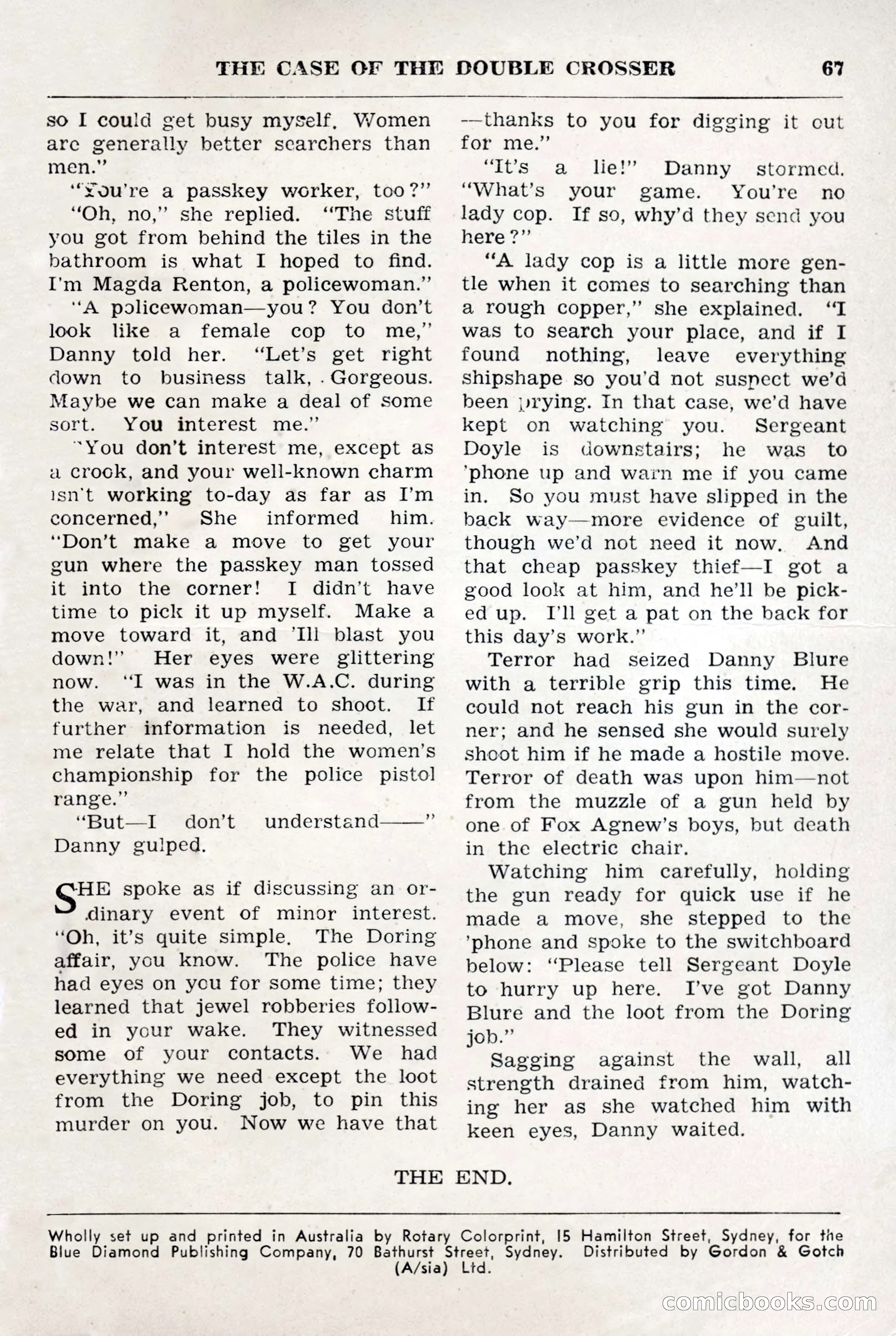 Crime Story Magazine, No. 4 — page 67 of 68