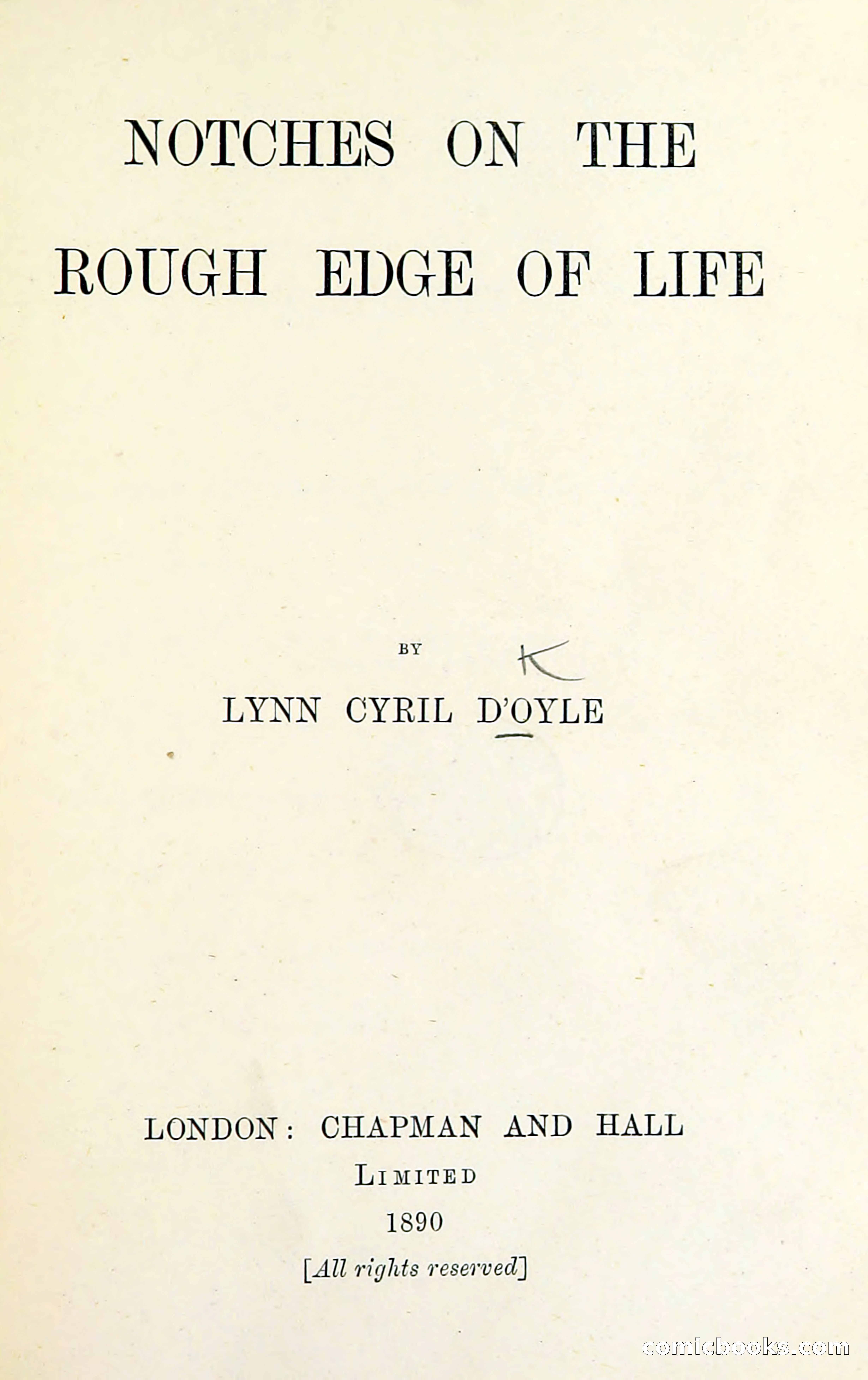 Notches on the Rough Edge of Life — page 5 of 204