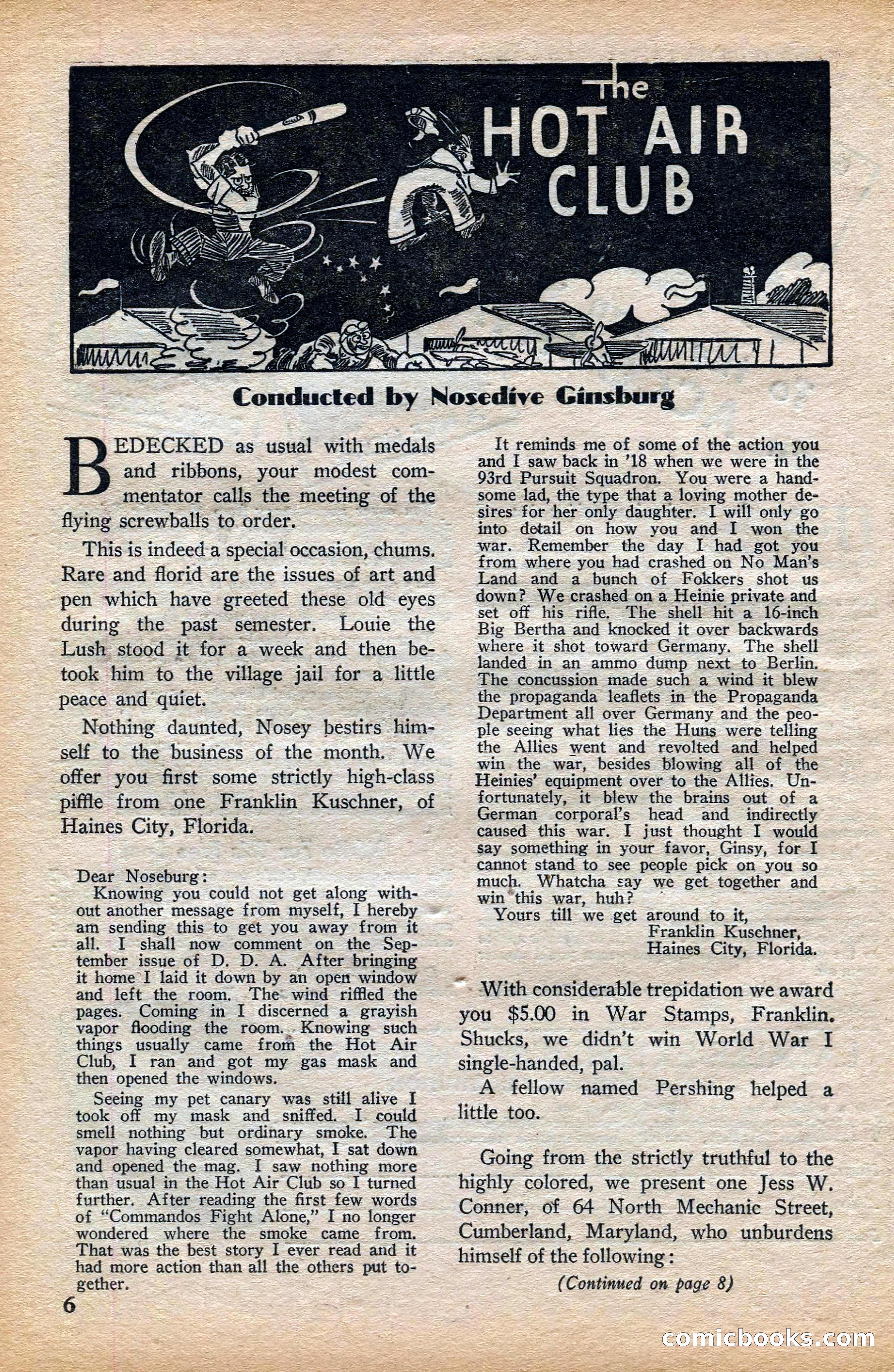 Dare-Devil Aces, November 1942 — page 6 of 118