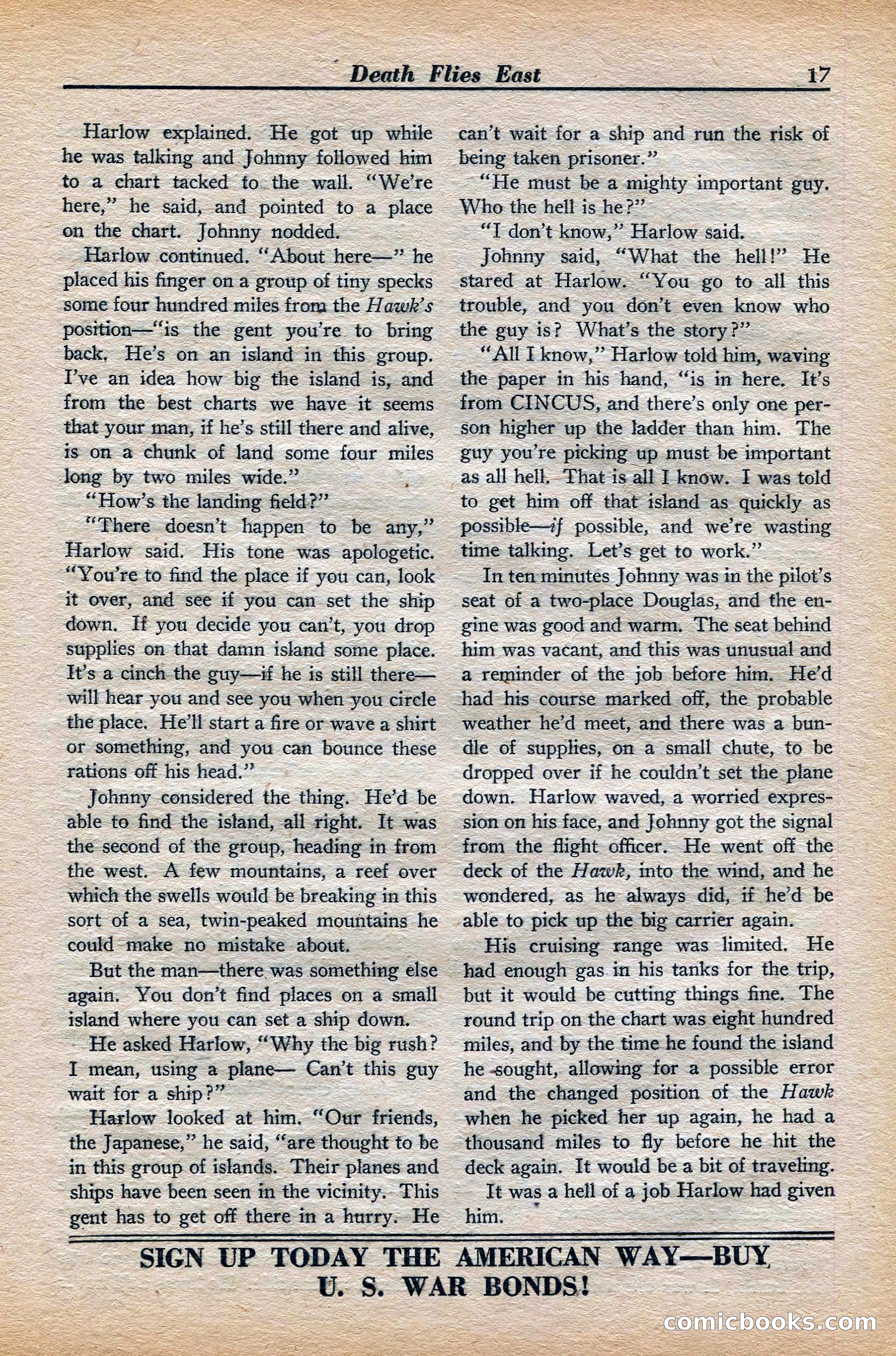 Dare-Devil Aces, November 1942 — page 17 of 118