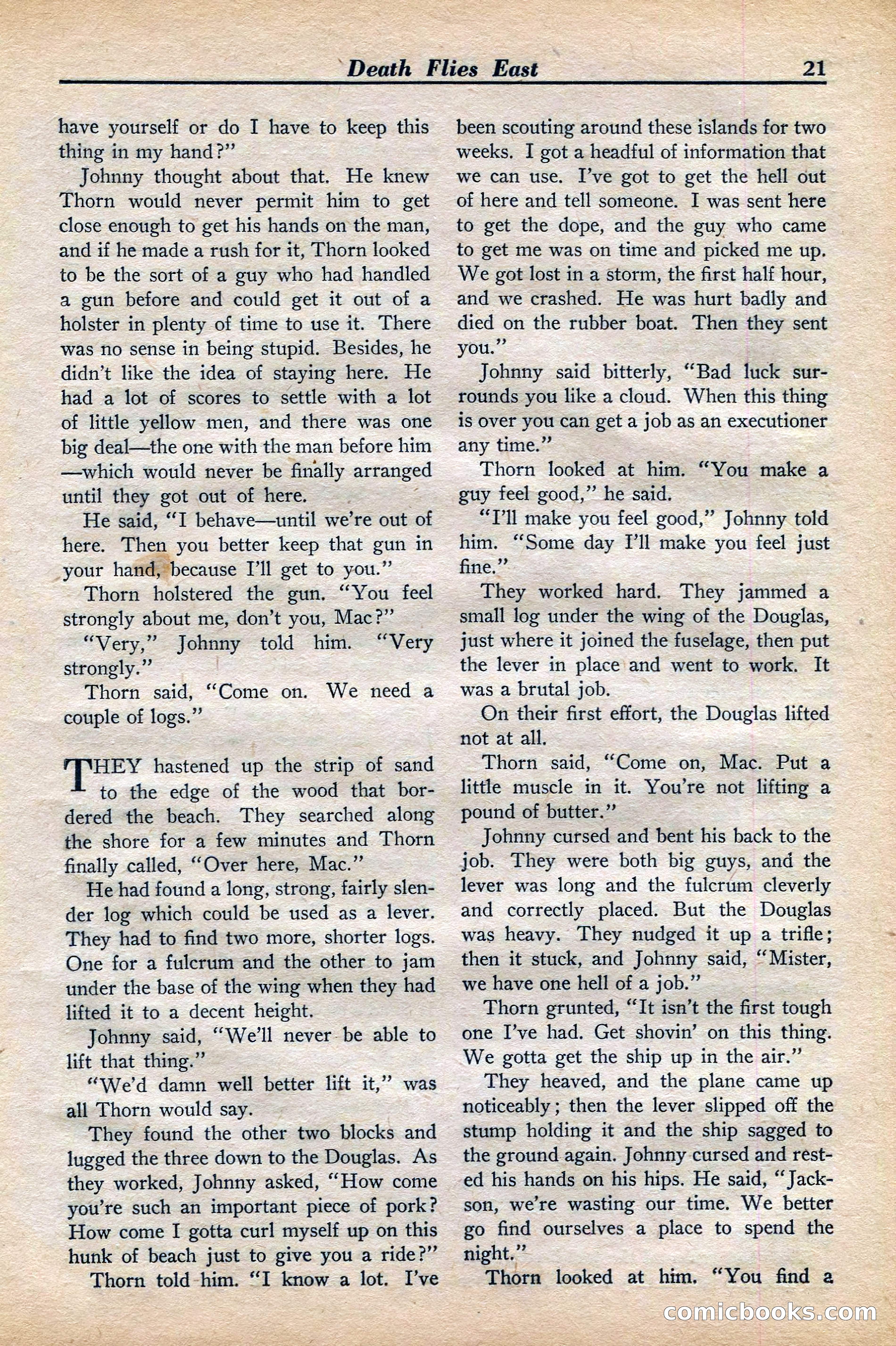 Dare-Devil Aces, November 1942 — page 21 of 118