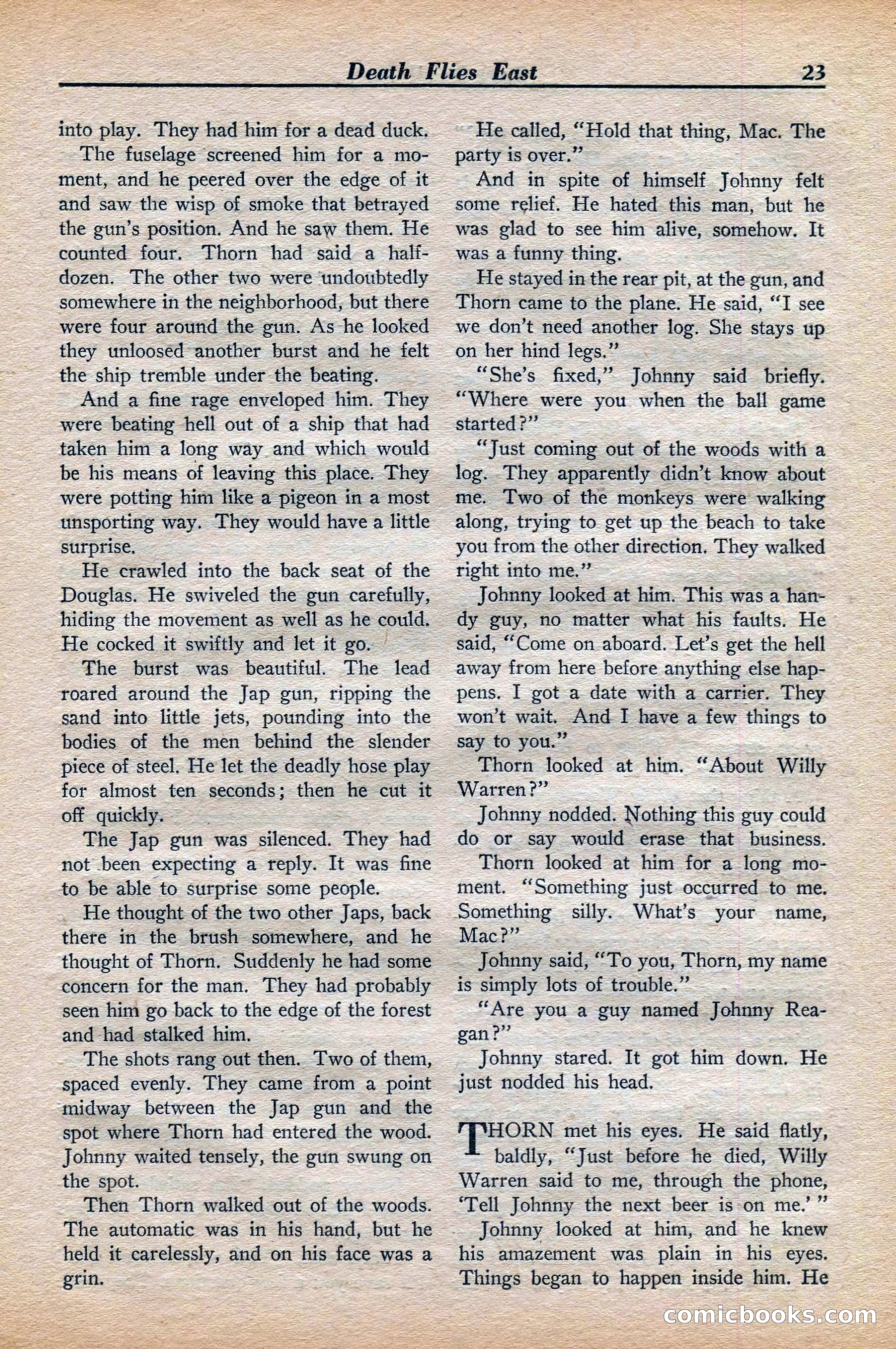 Dare-Devil Aces, November 1942 — page 23 of 118