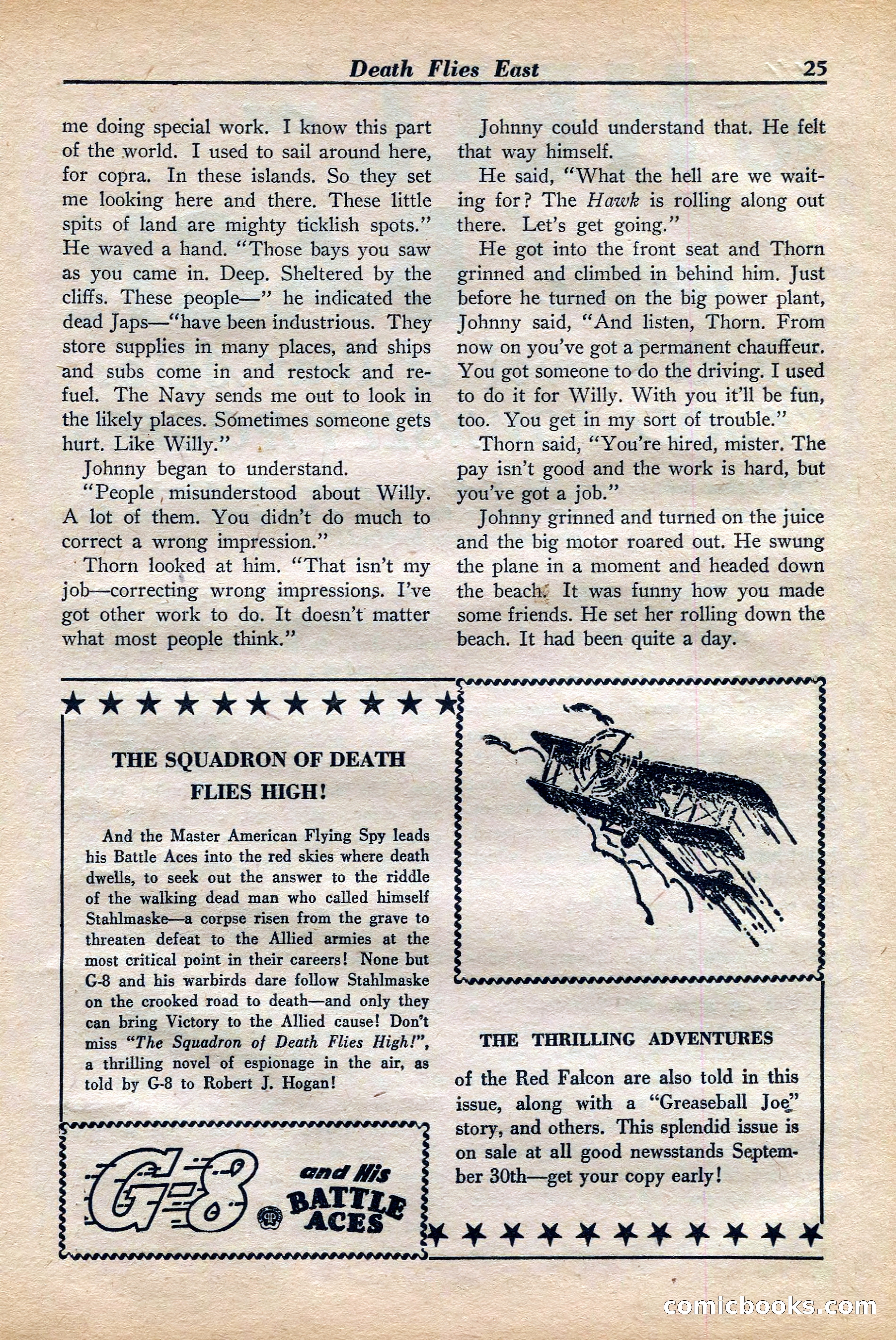 Dare-Devil Aces, November 1942 — page 25 of 118