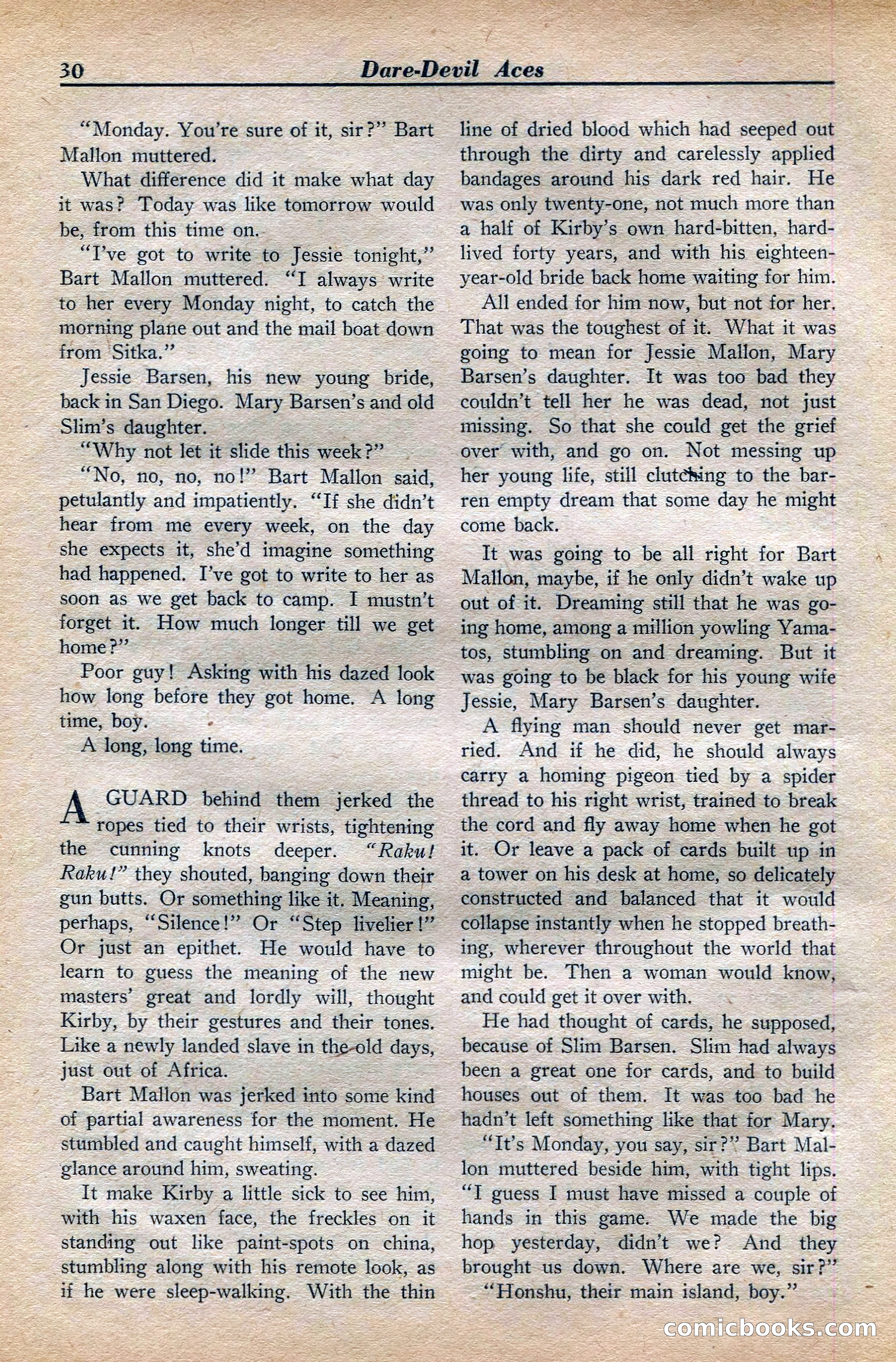 Dare-Devil Aces, November 1942 — page 30 of 118