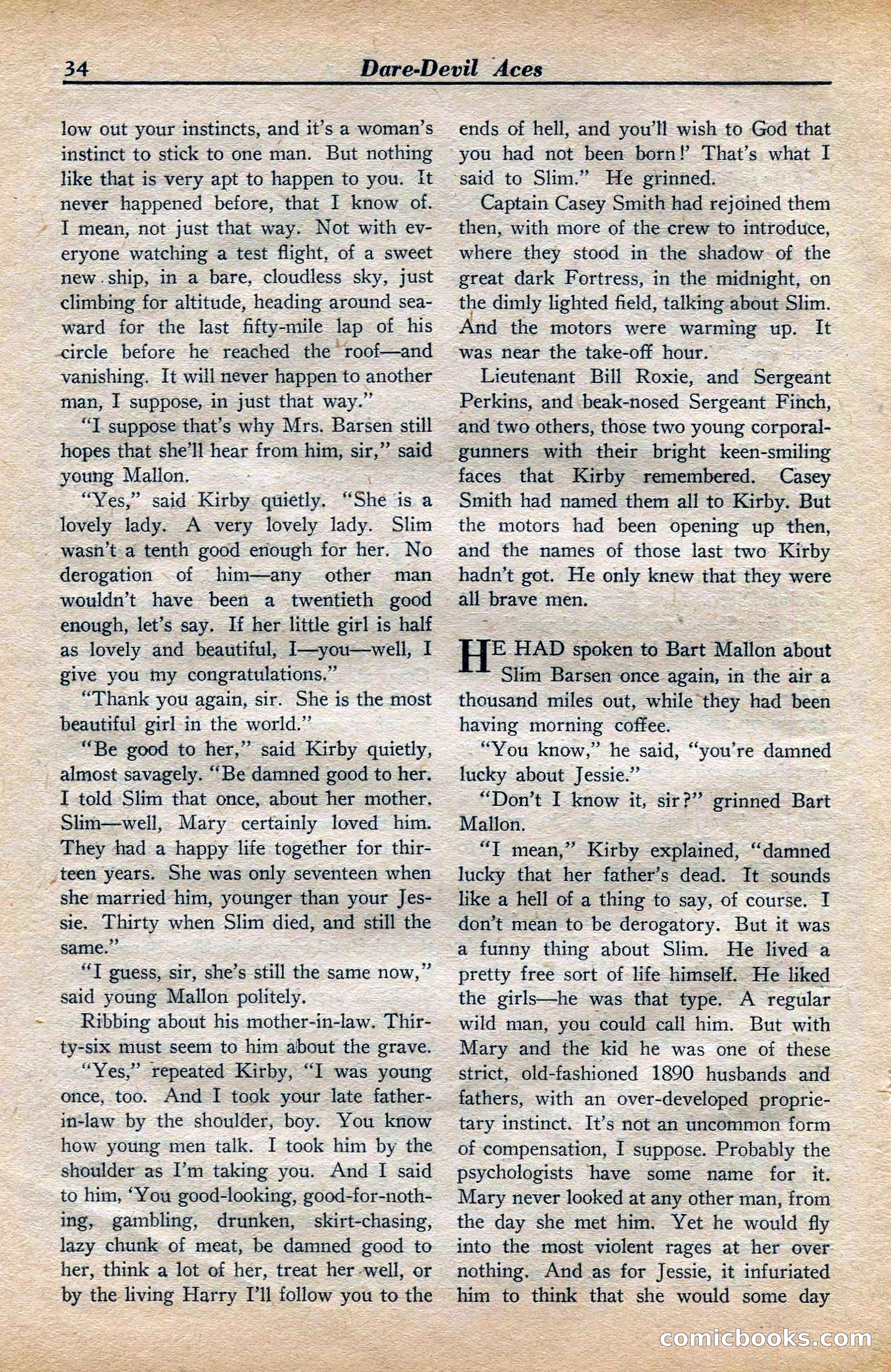 Dare-Devil Aces, November 1942 — page 34 of 118