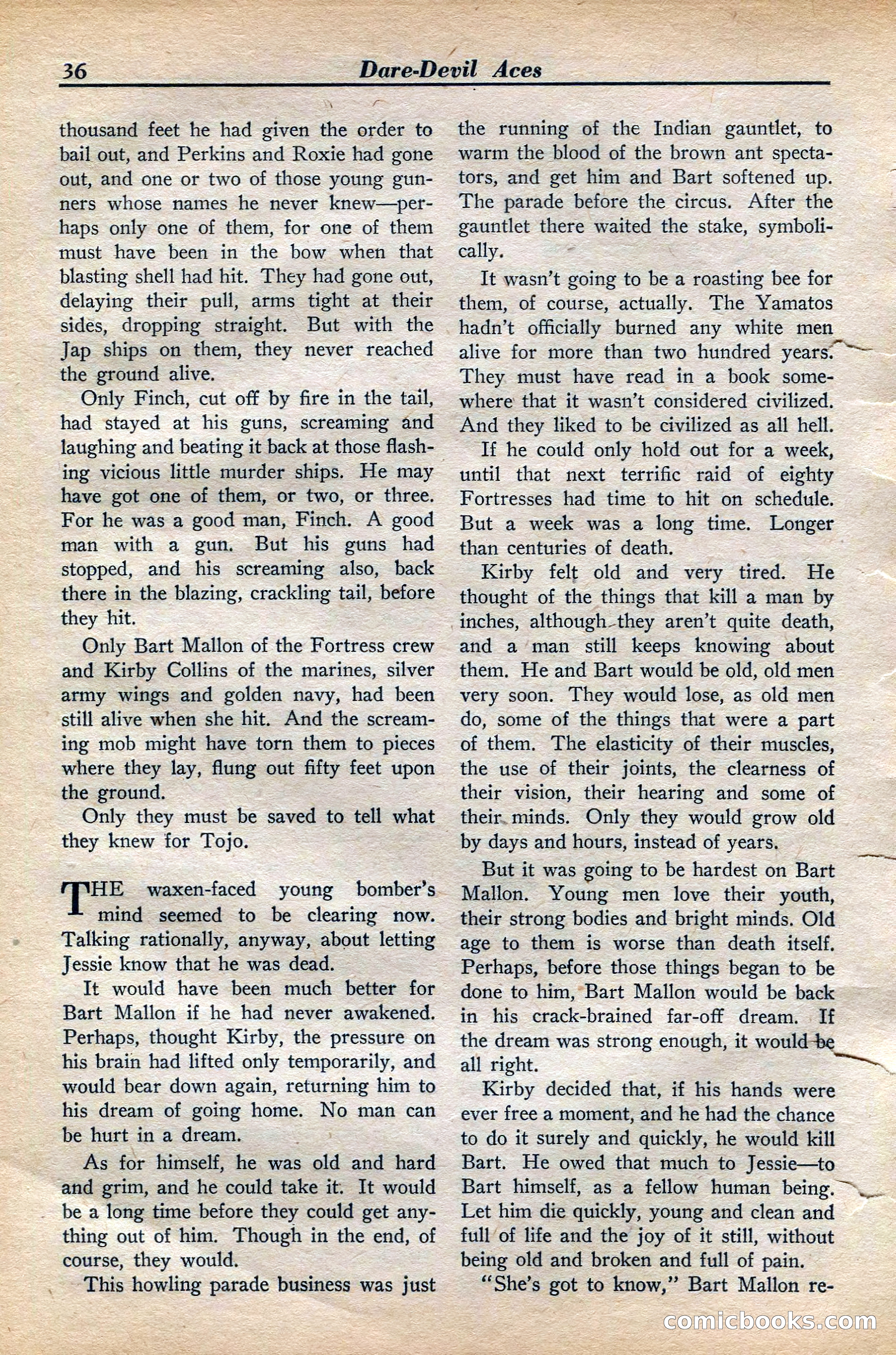 Dare-Devil Aces, November 1942 — page 36 of 118