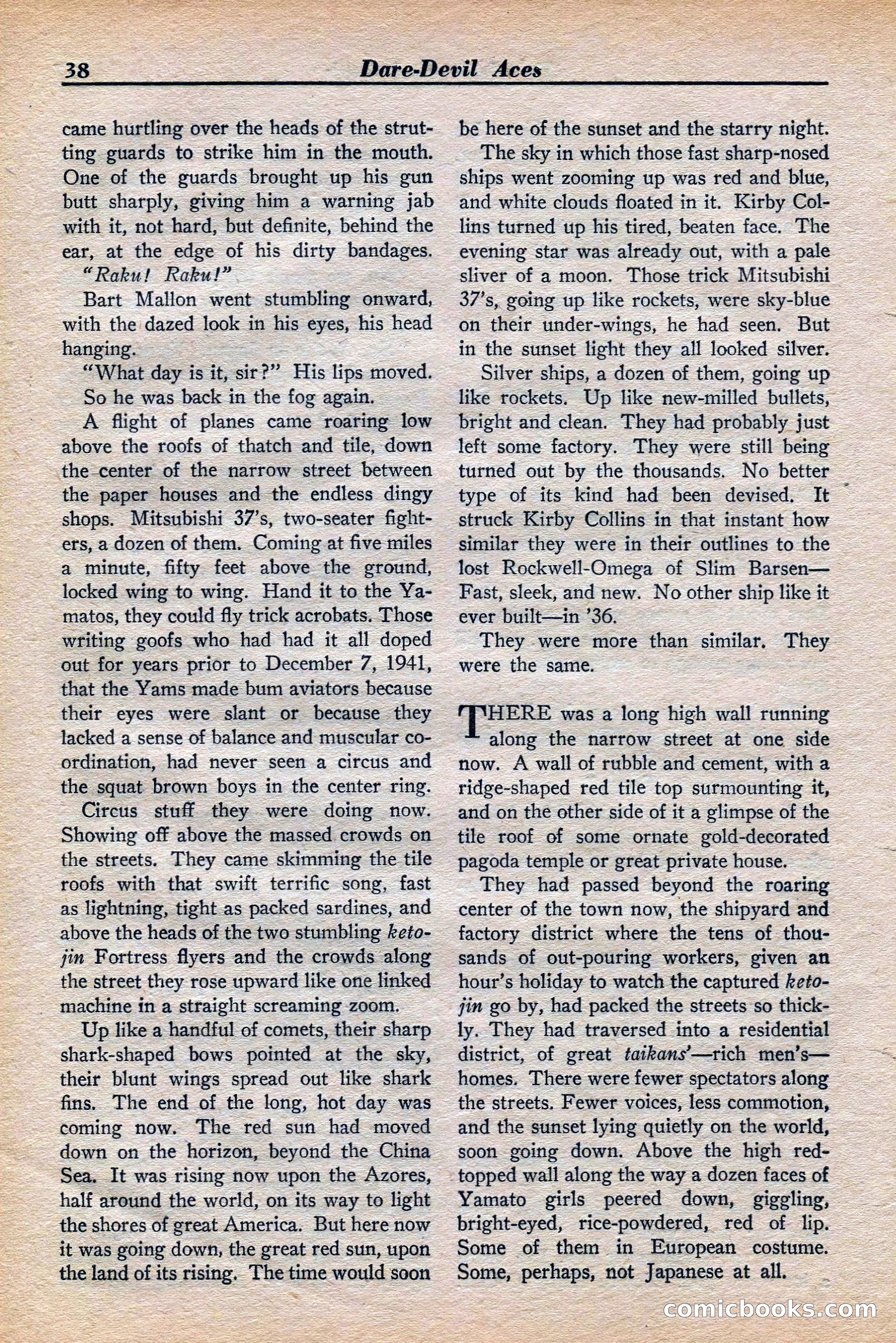 Dare-Devil Aces, November 1942 — page 38 of 118