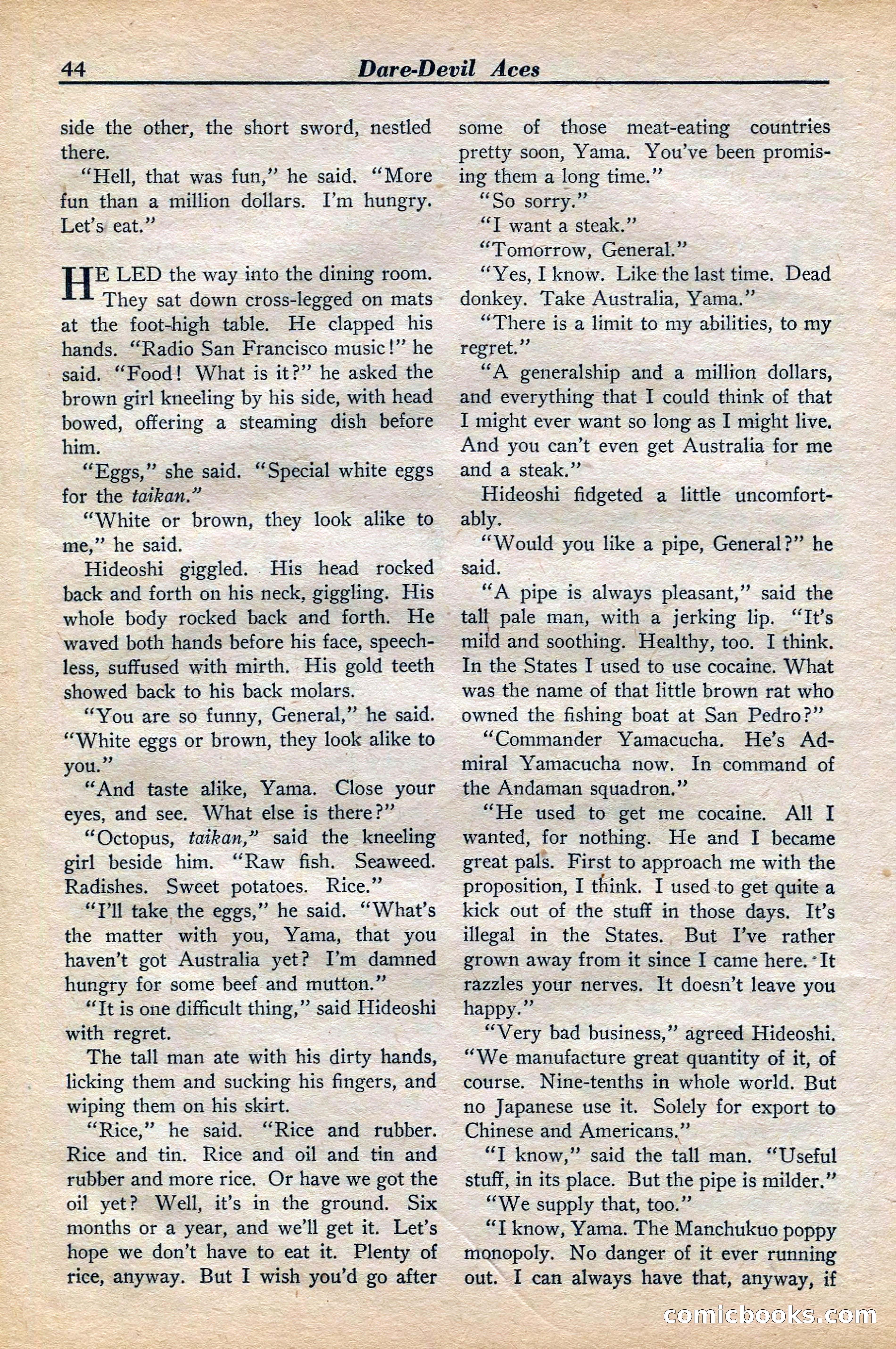 Dare-Devil Aces, November 1942 — page 44 of 118