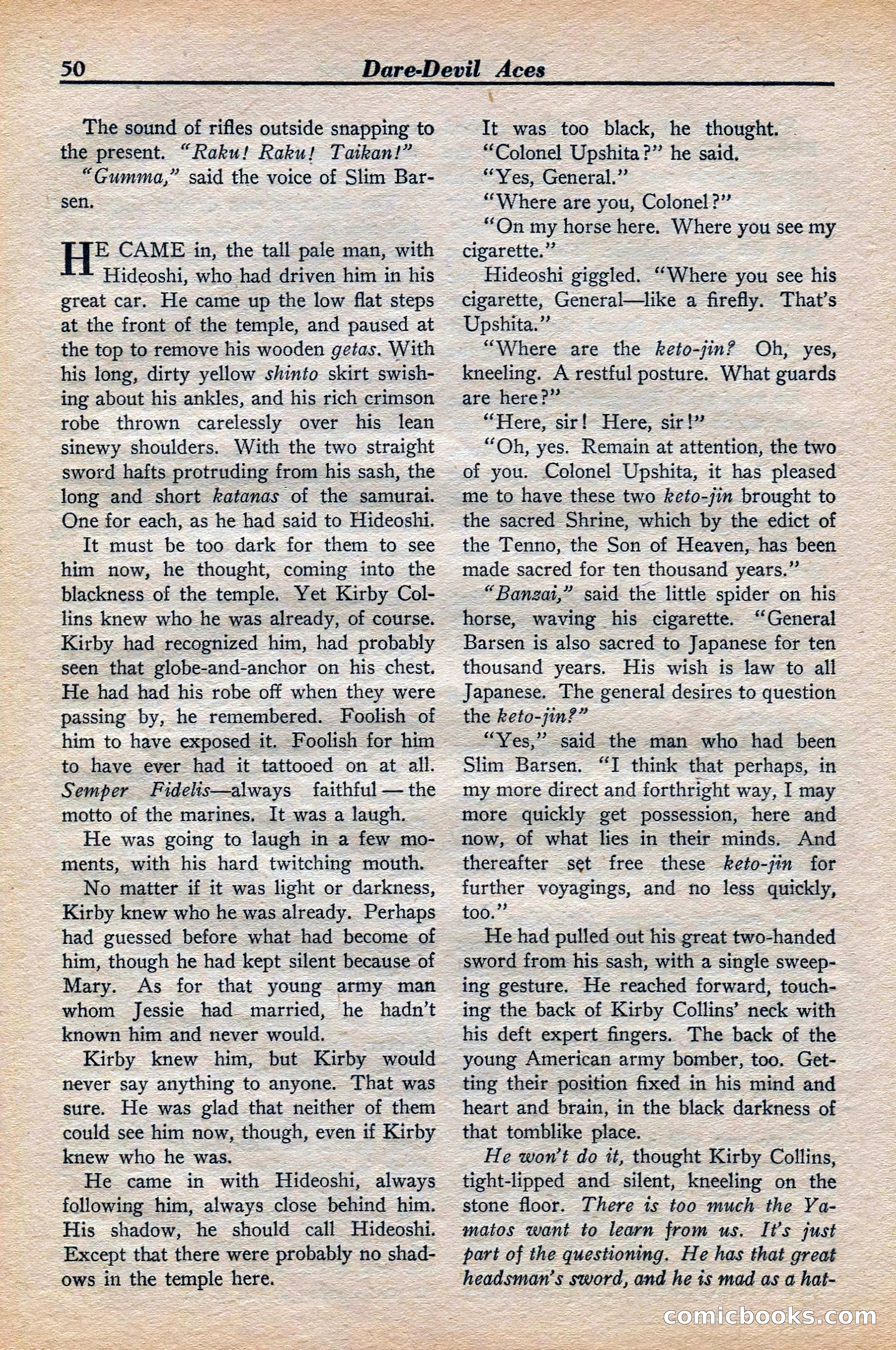 Dare-Devil Aces, November 1942 — page 50 of 118
