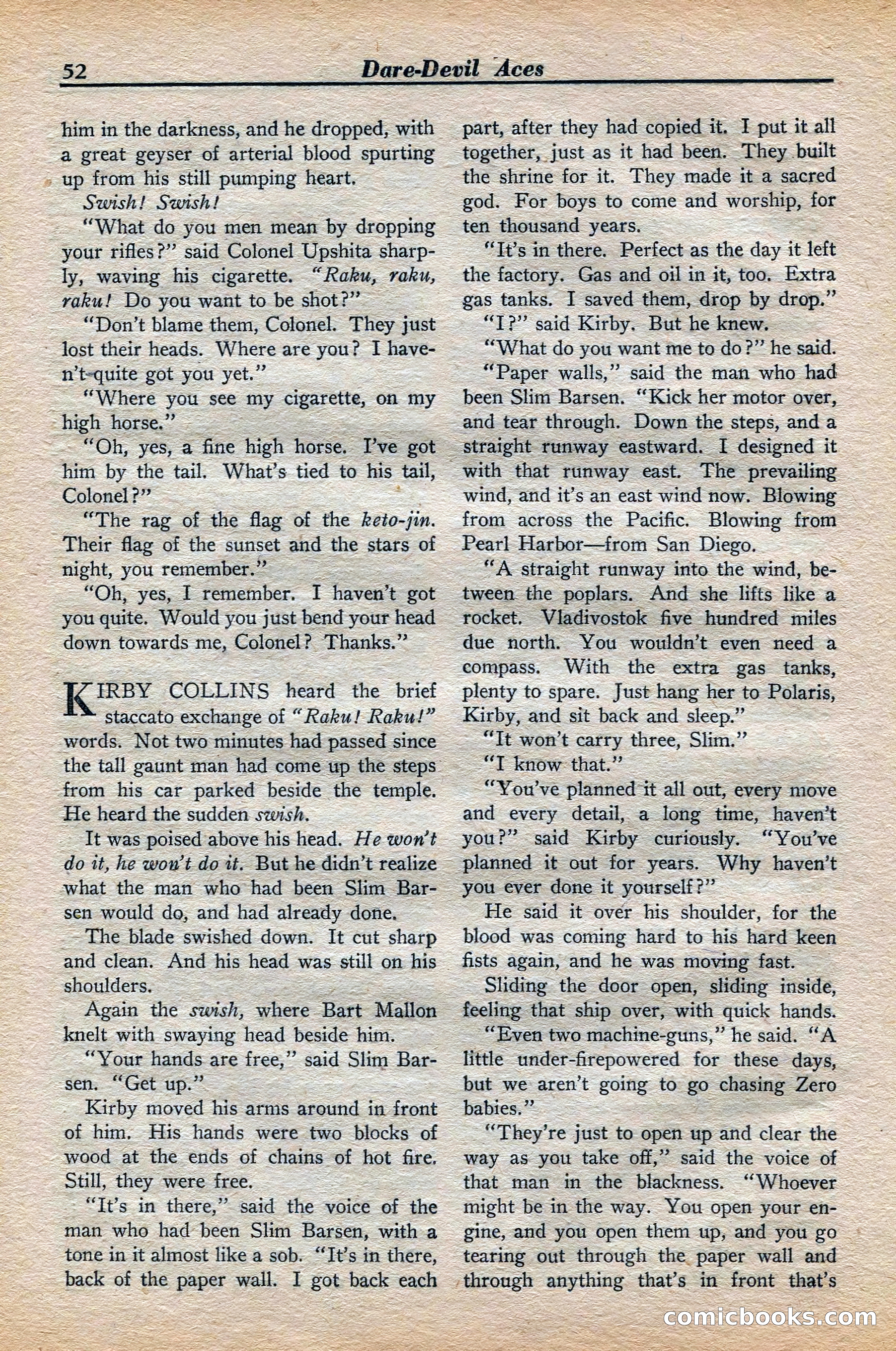 Dare-Devil Aces, November 1942 — page 52 of 118