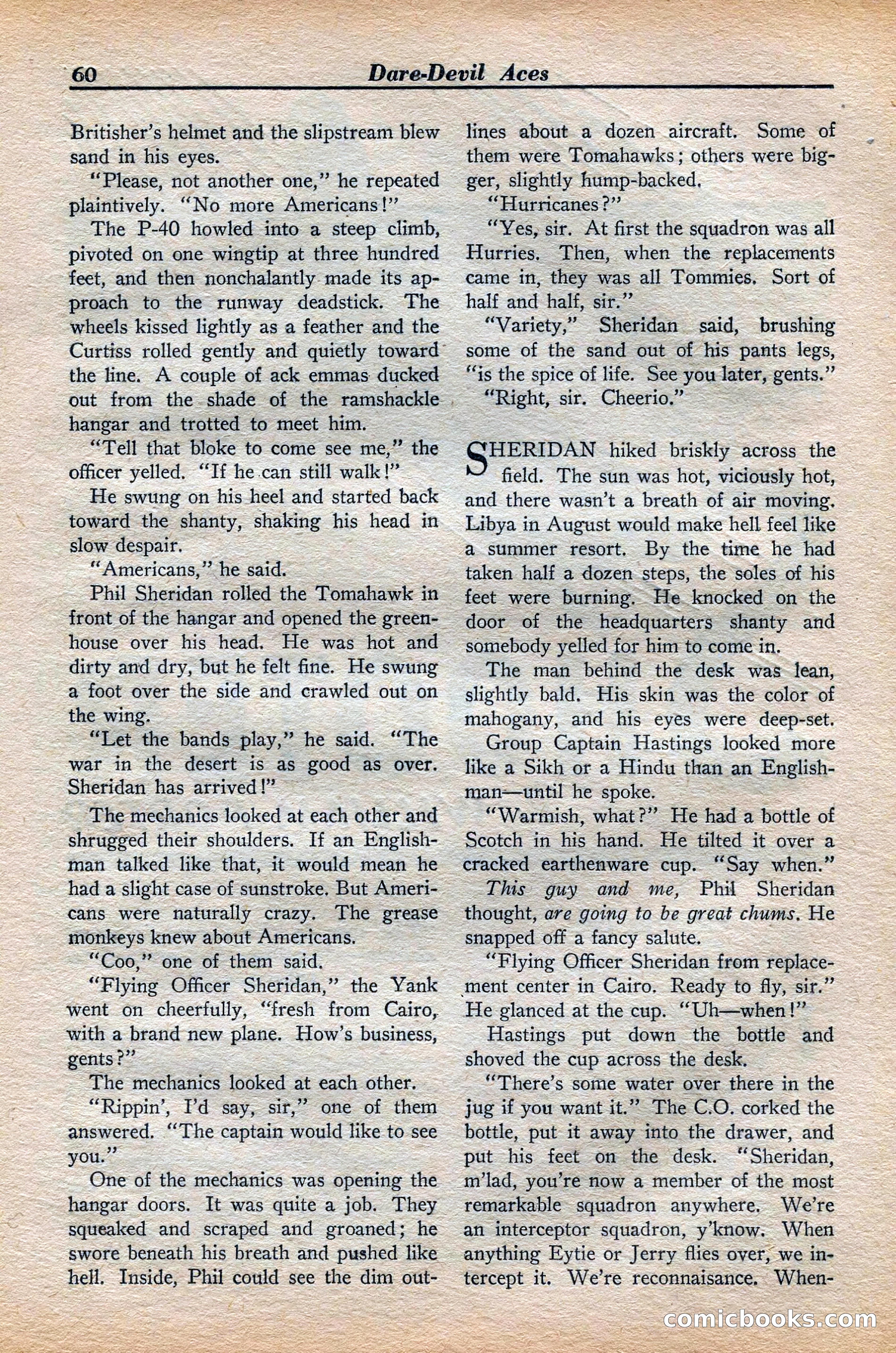 Dare-Devil Aces, November 1942 — page 60 of 118