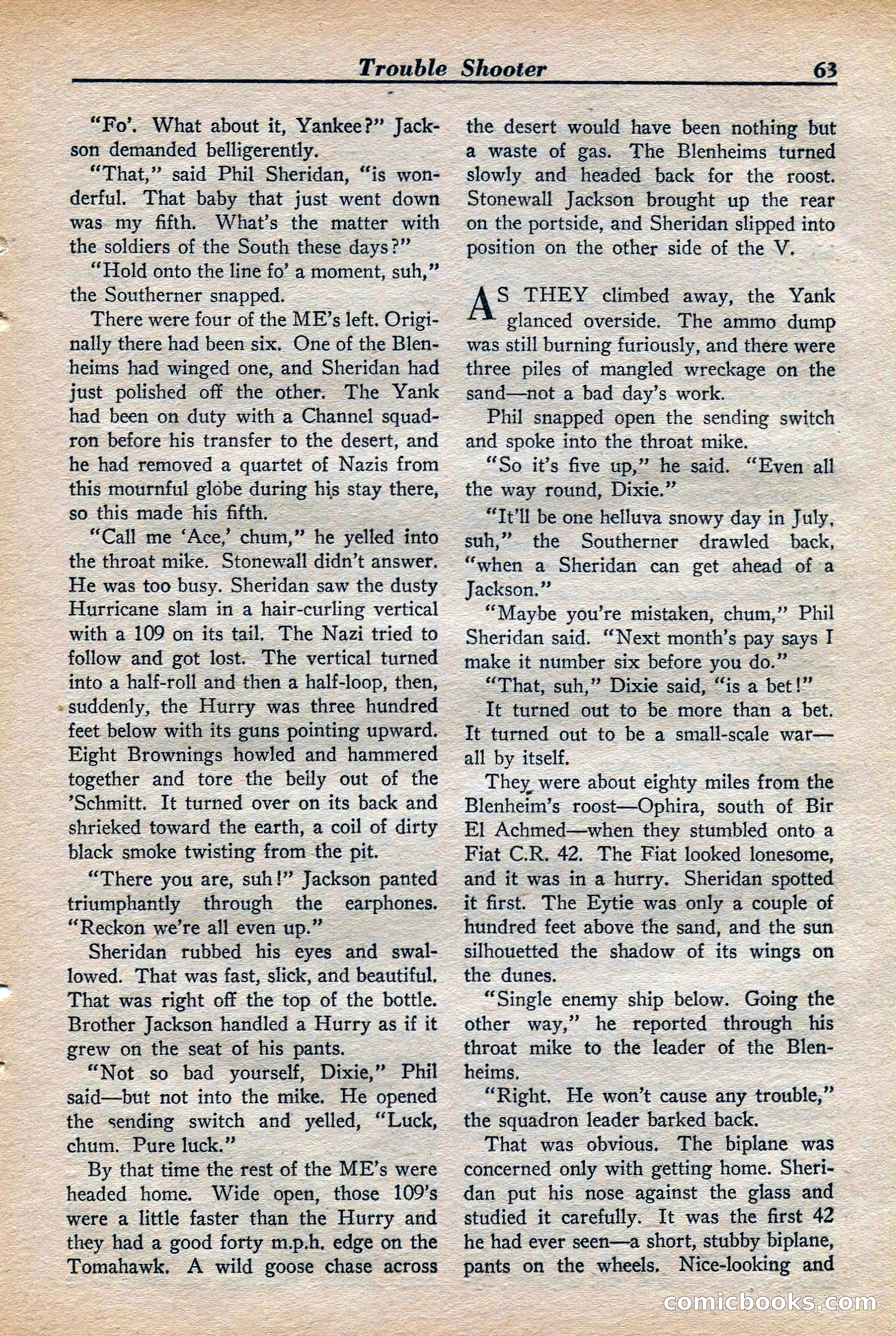 Dare-Devil Aces, November 1942 — page 63 of 118