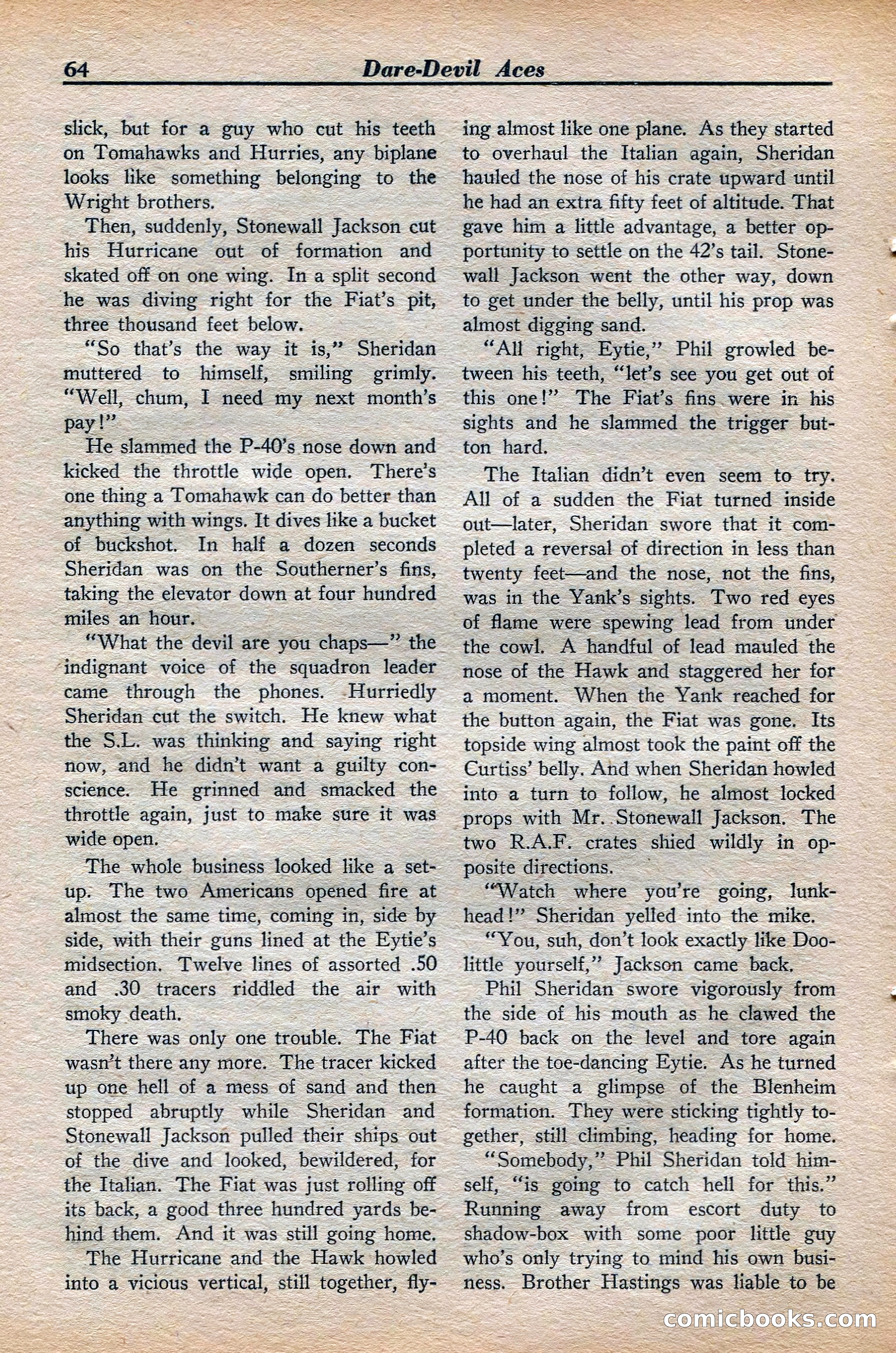 Dare-Devil Aces, November 1942 — page 64 of 118