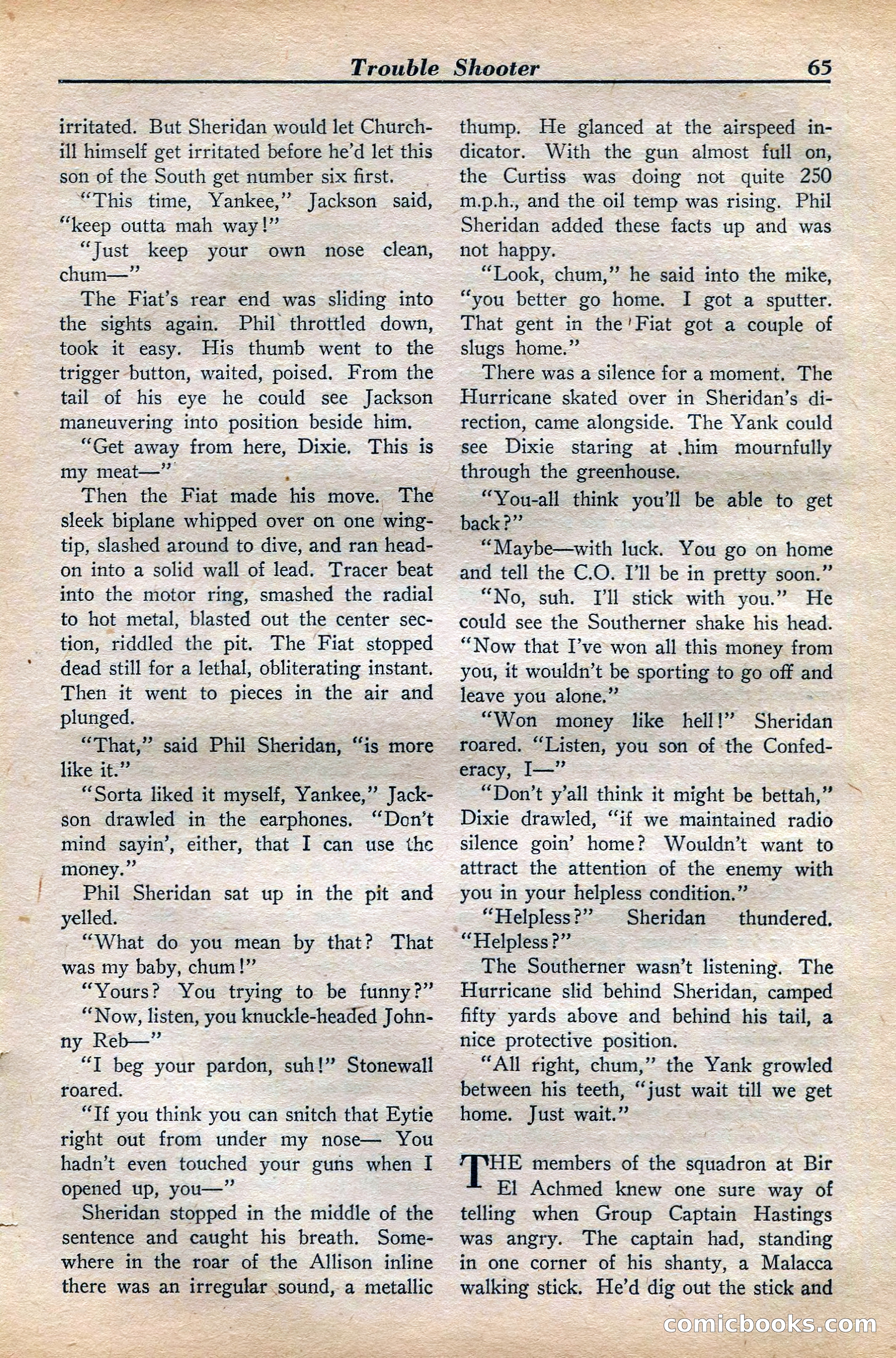 Dare-Devil Aces, November 1942 — page 65 of 118