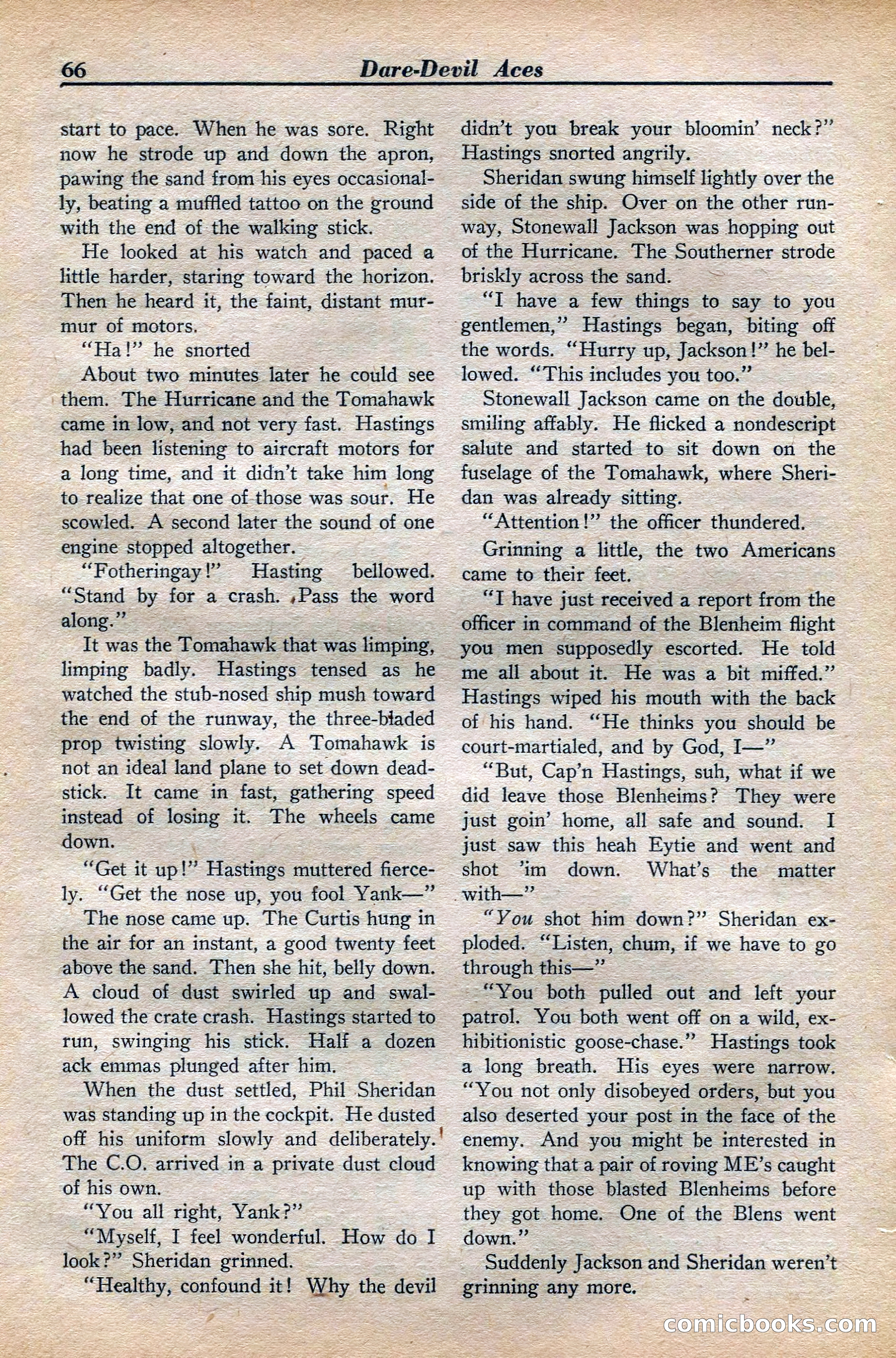 Dare-Devil Aces, November 1942 — page 66 of 118