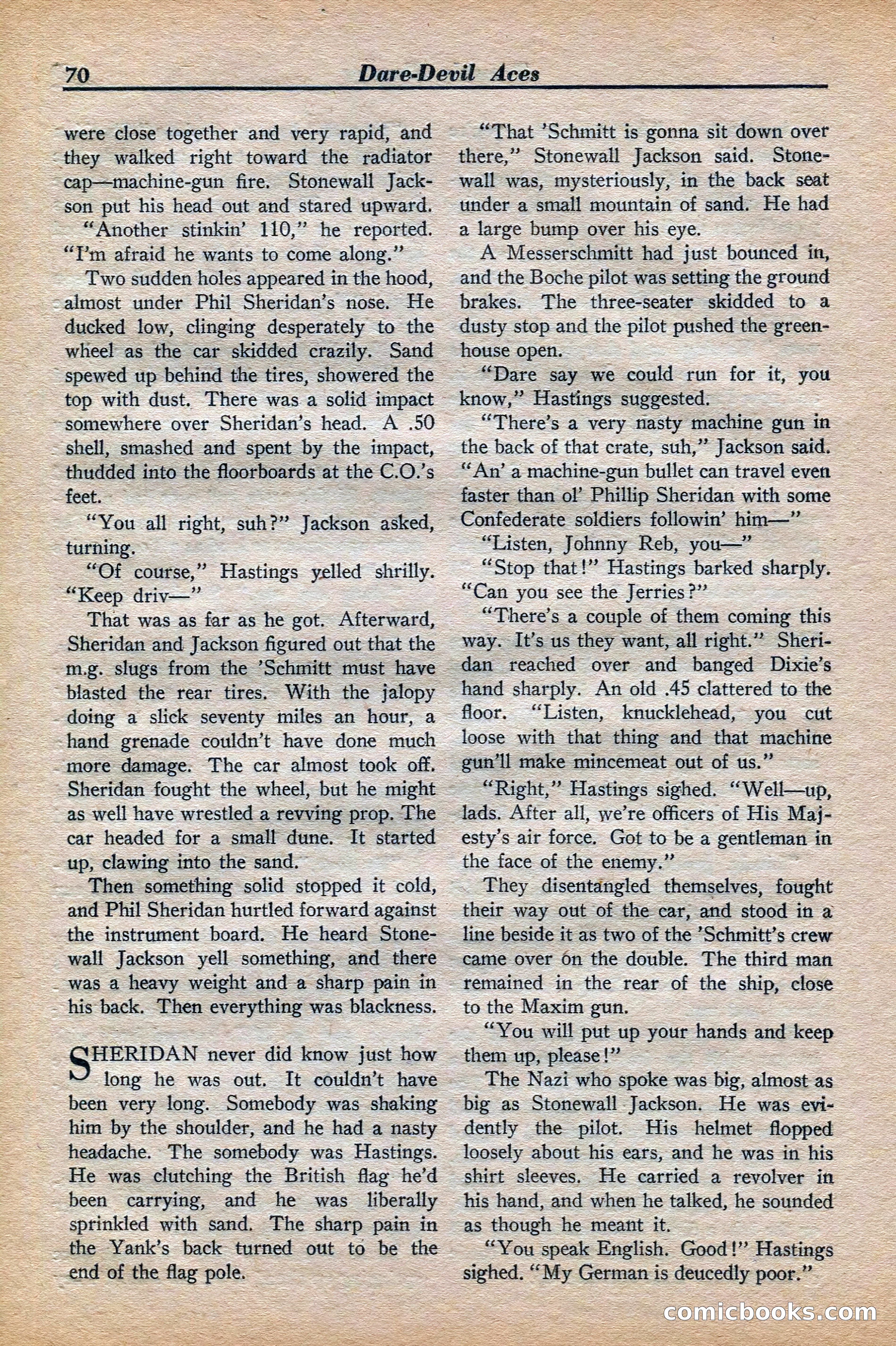 Dare-Devil Aces, November 1942 — page 70 of 118