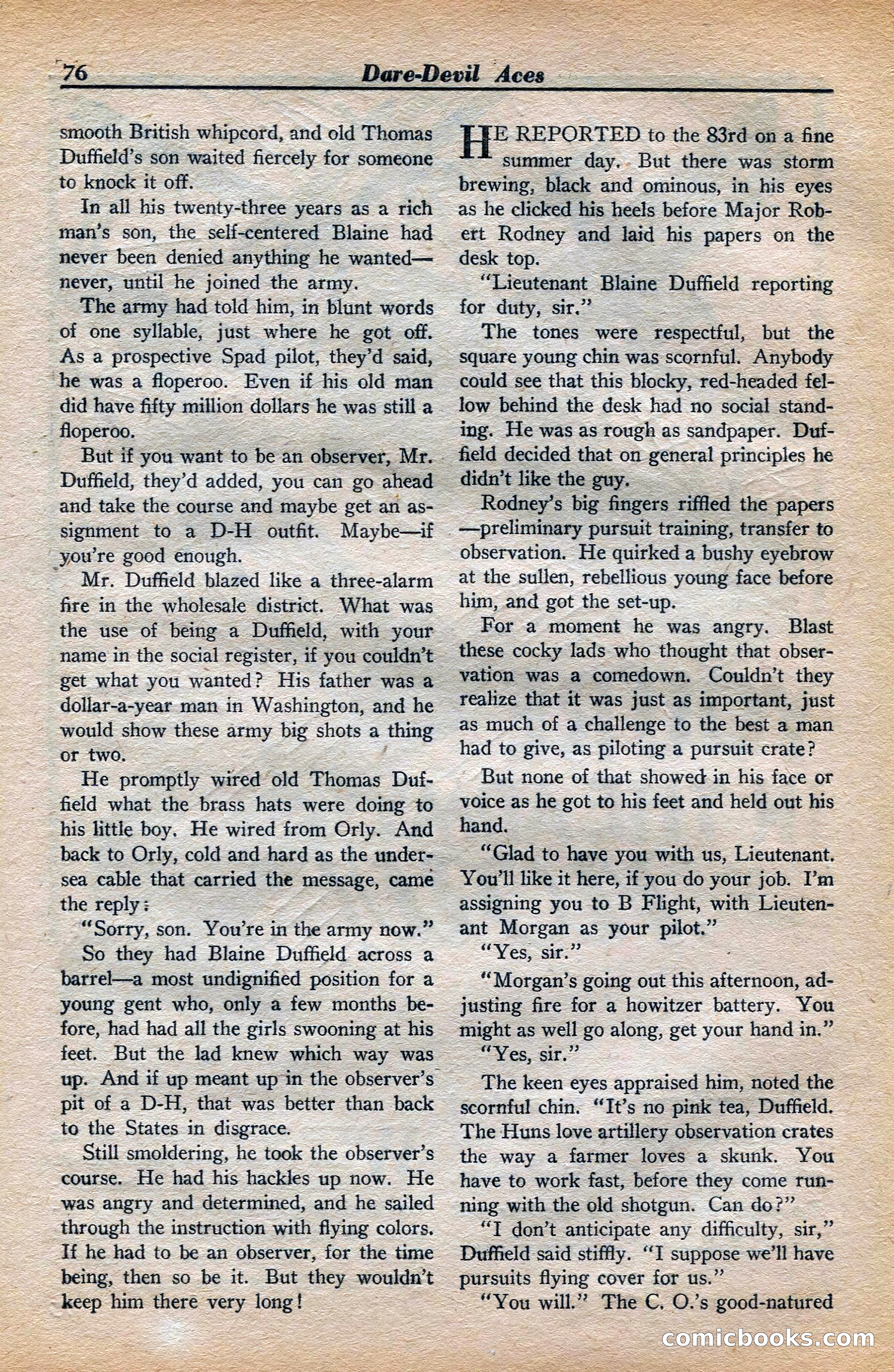 Dare-Devil Aces, November 1942 — page 77 of 118