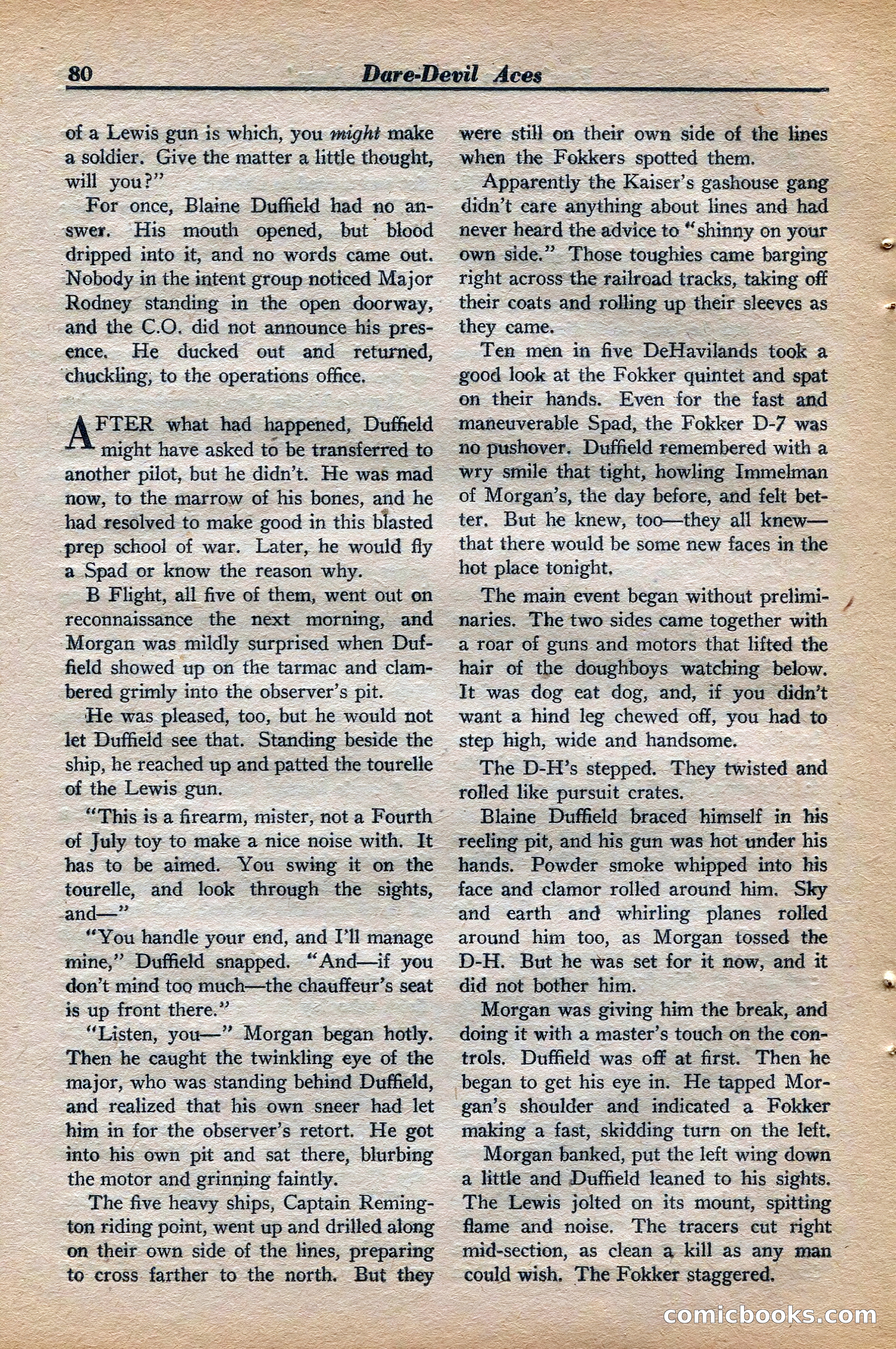 Dare-Devil Aces, November 1942 — page 82 of 118